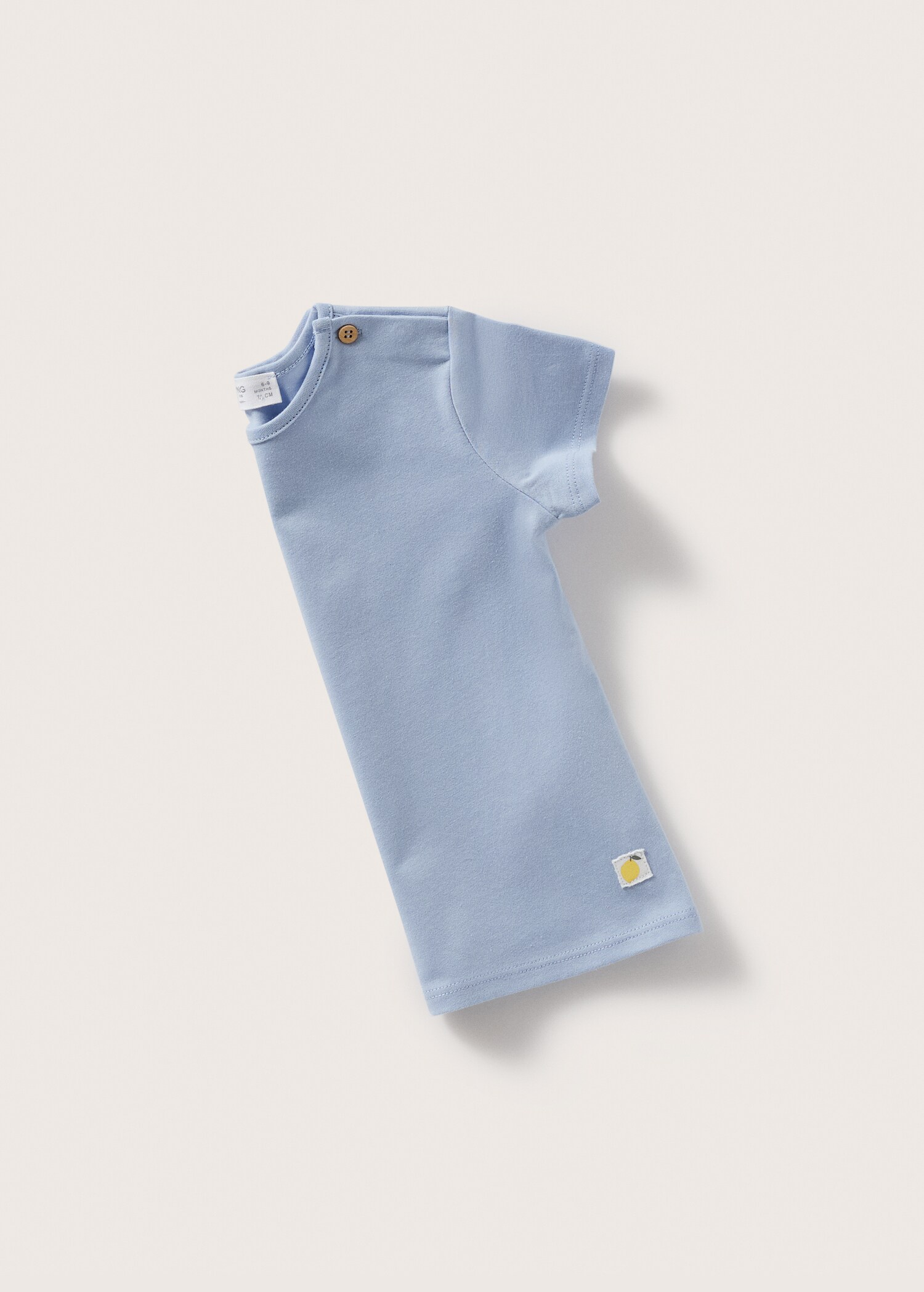 Buttoned cotton T-shirt - Details of the article 8