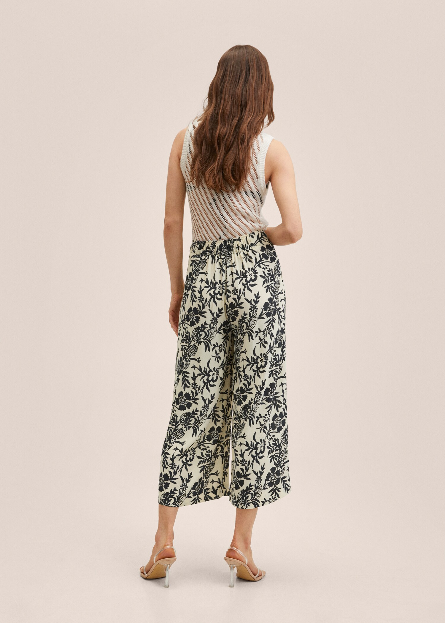 Fluid culotte trousers - Reverse of the article
