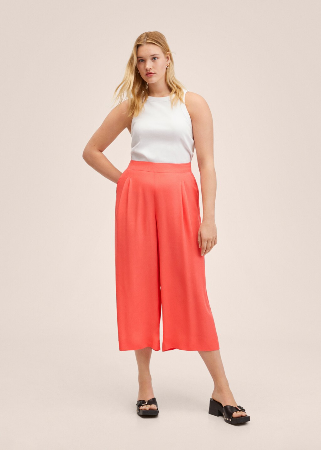 Jupe culotte fluide Femme MANGO OUTLET Luxembourg