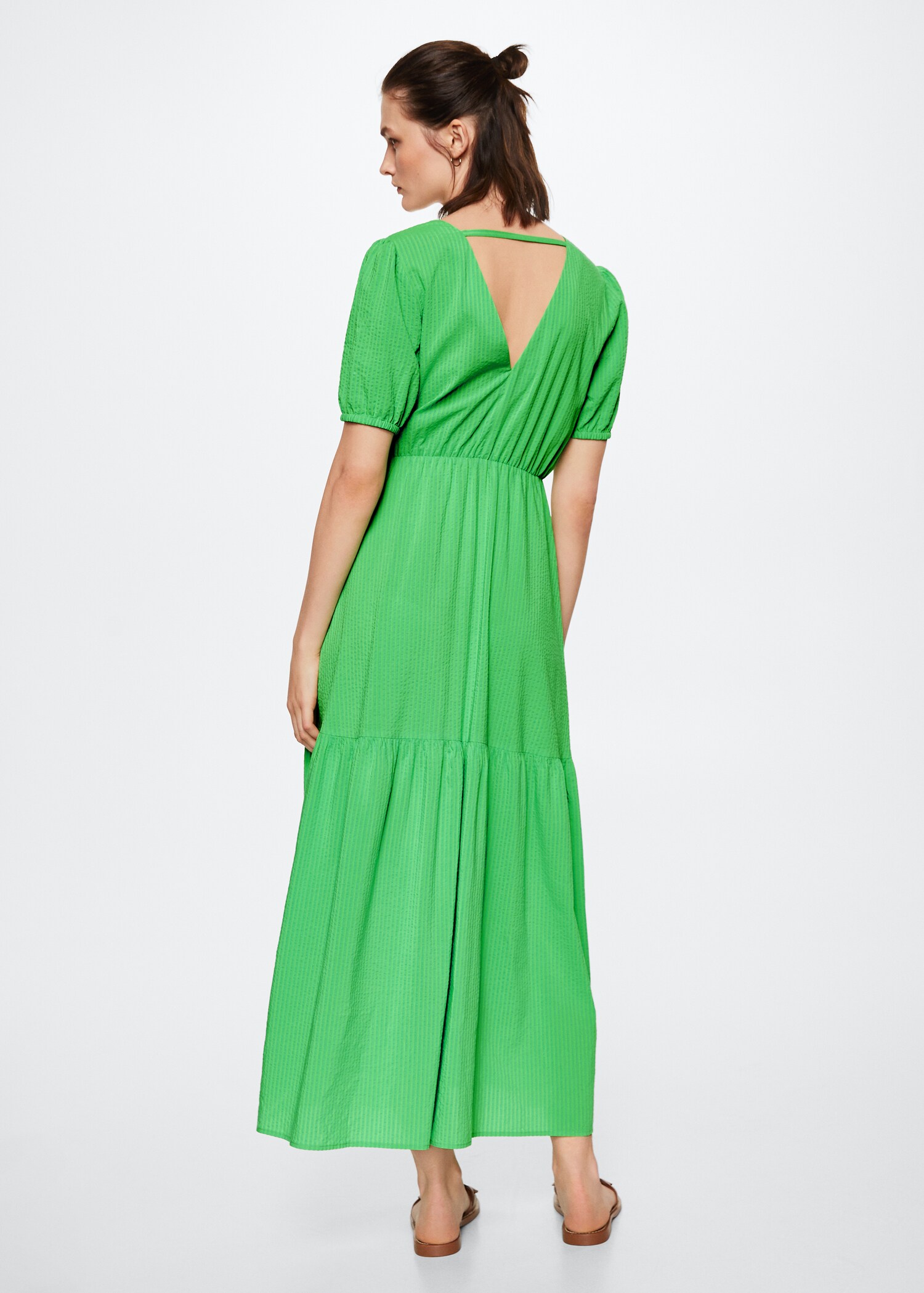Vestido largo fluido - Reverso del artículo