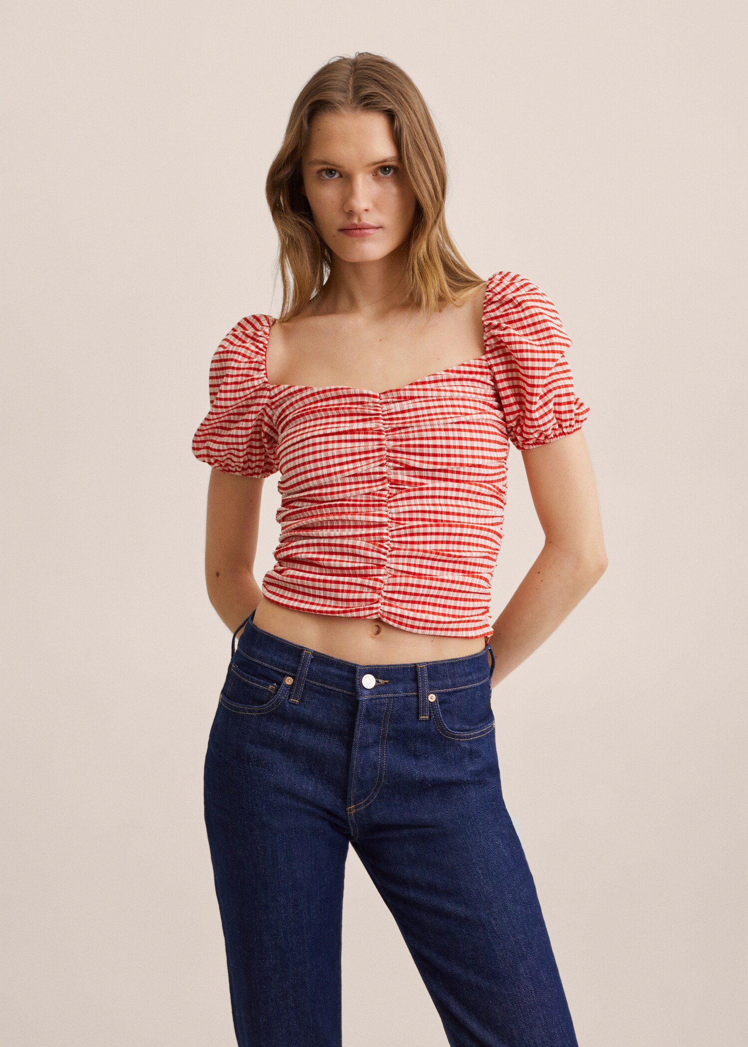 Top cuadros vichy - Plano medio