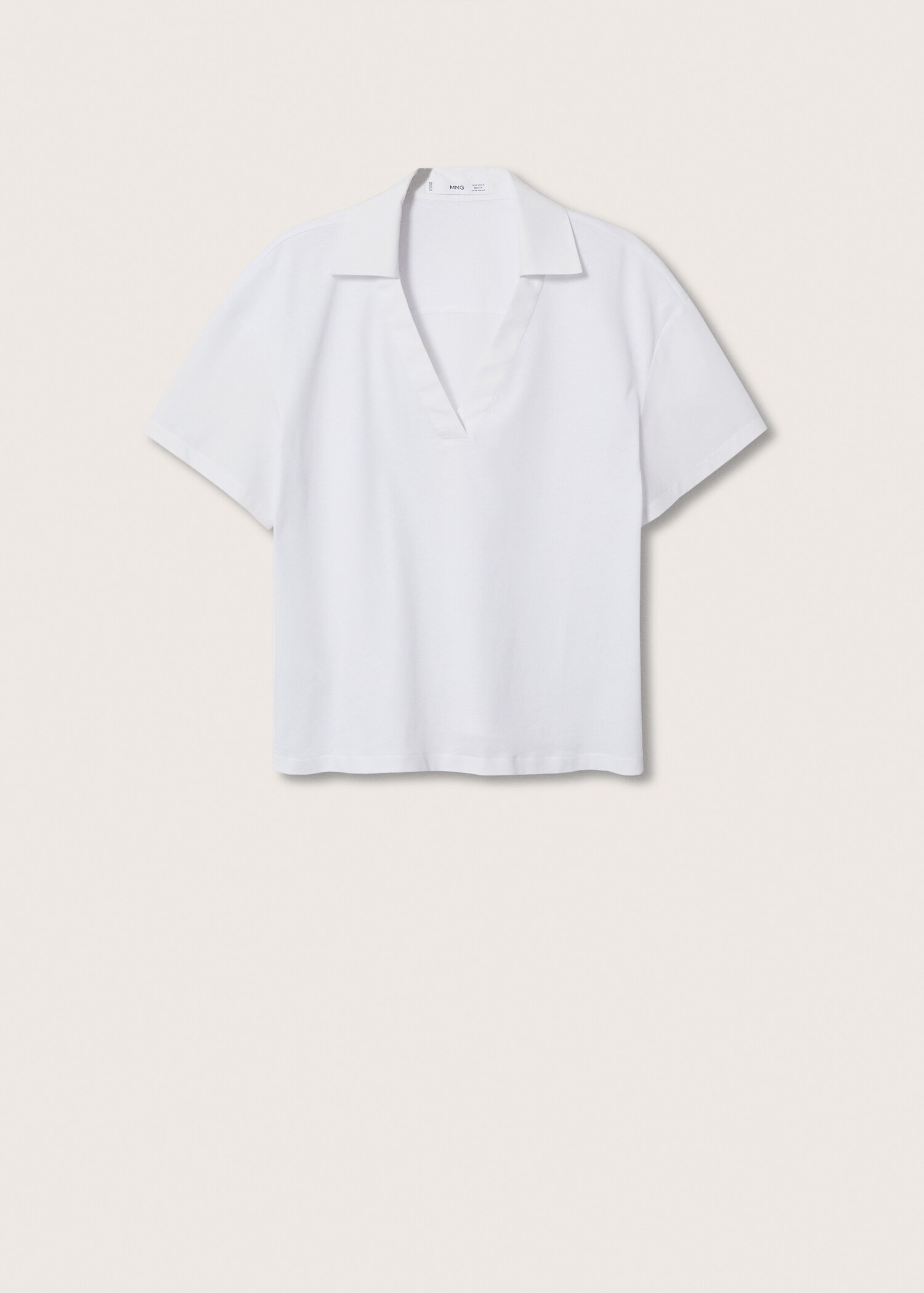 Cotton basic polo shirt - Article without model