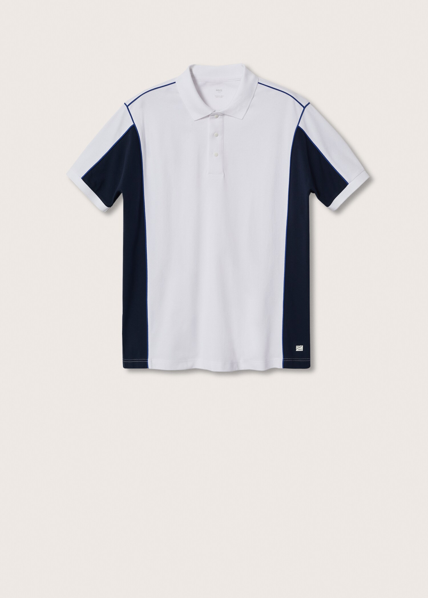 Colour-block breathable polo shirt - Article without model
