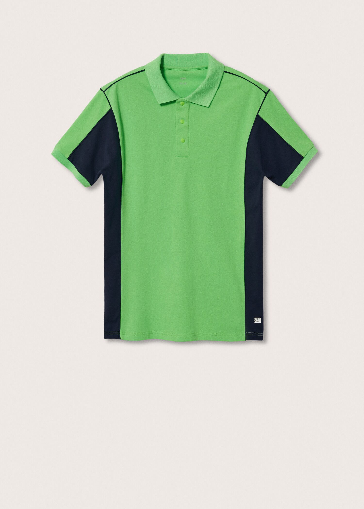 Colour-block breathable polo shirt - Article without model