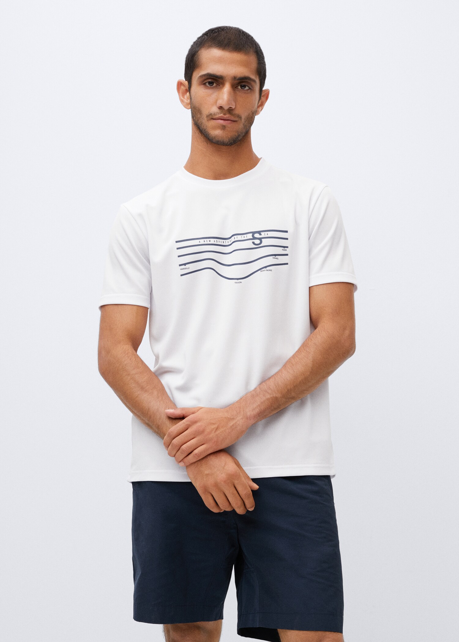 T-shirt respirant imprimé - Plan moyen