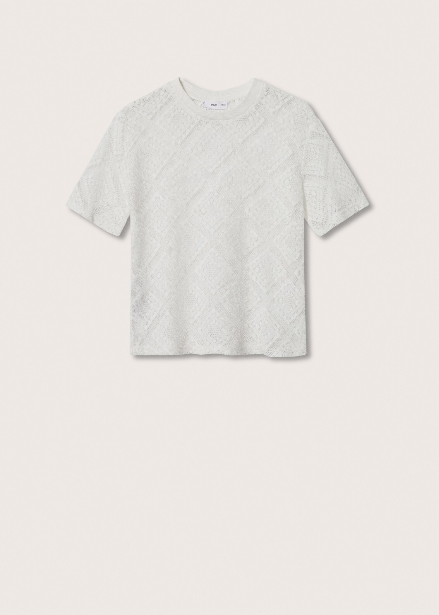 Openwork knit t-shirt - Article without model