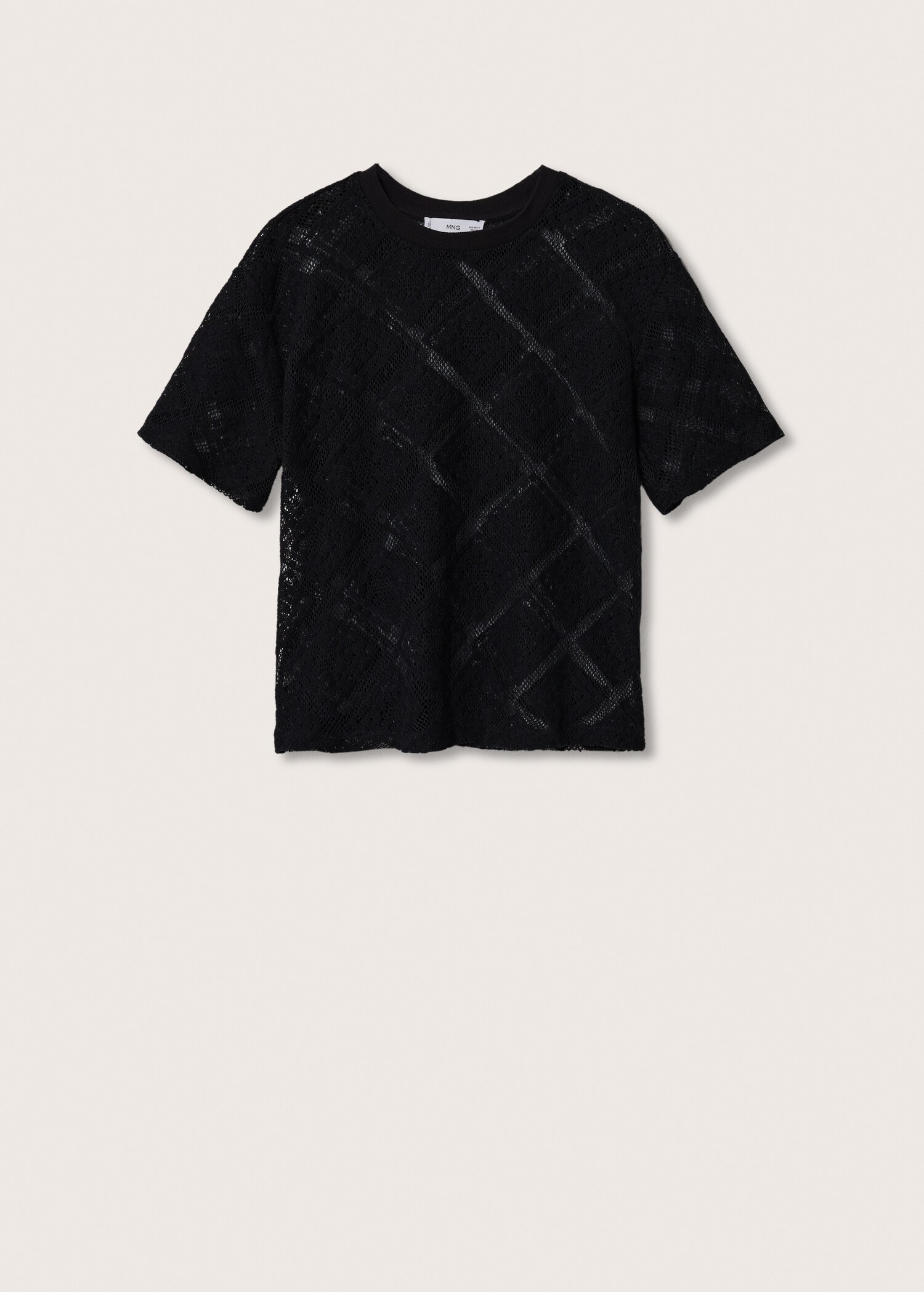 Openwork knit t-shirt - Article without model