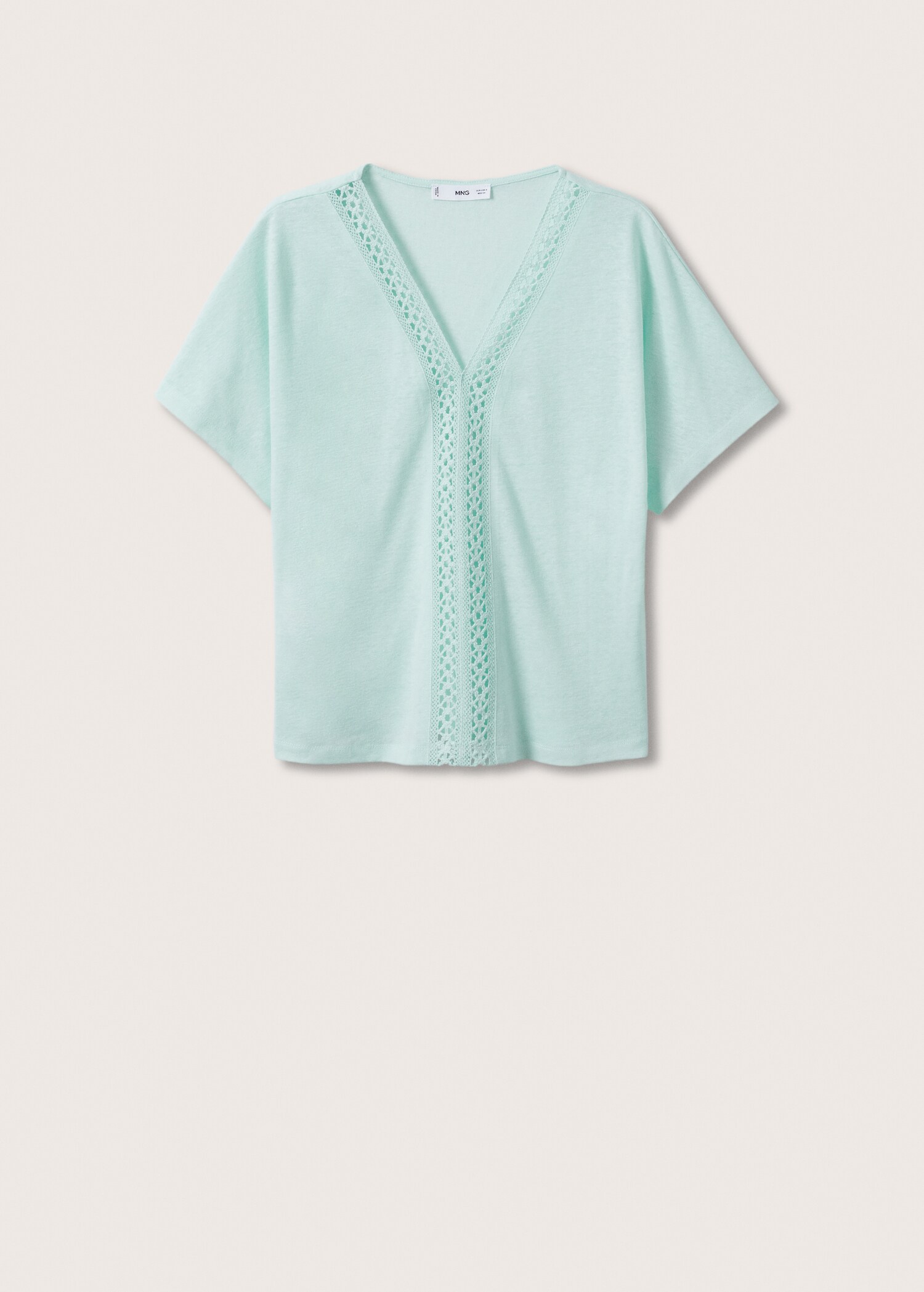 Crochet linen T-shirt - Article without model