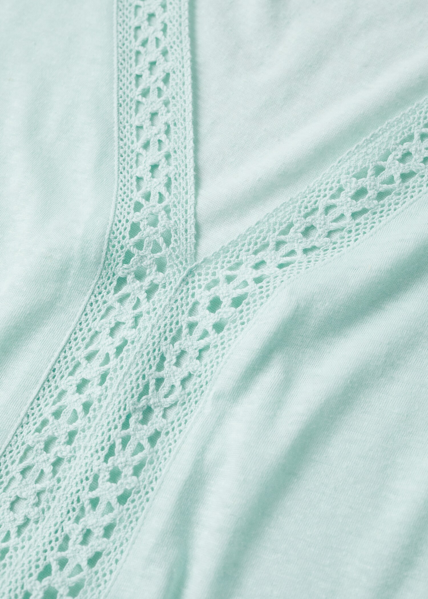 Crochet linen T-shirt - Details of the article 8