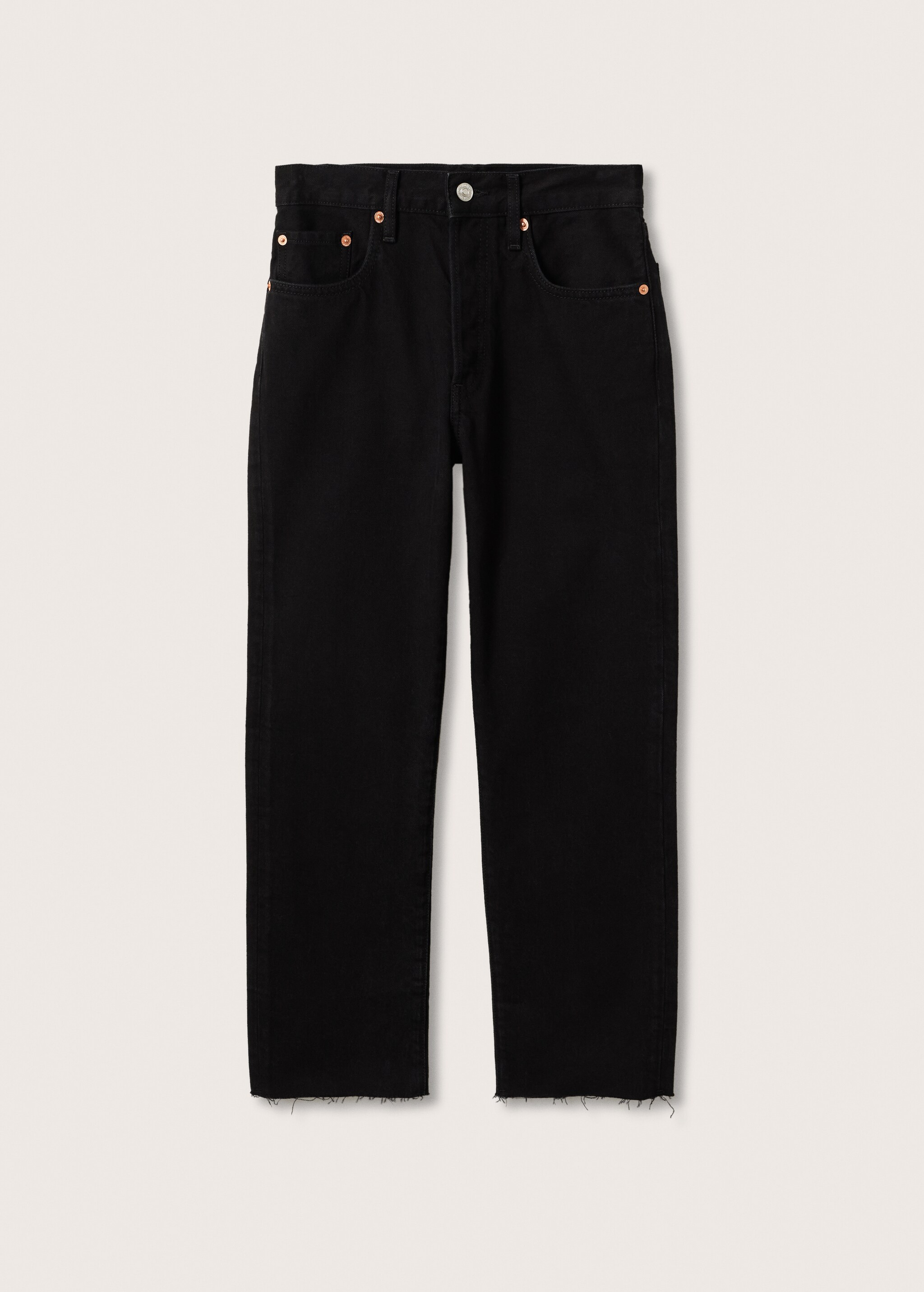 Highwaist straight cropped jeans - Article without model
