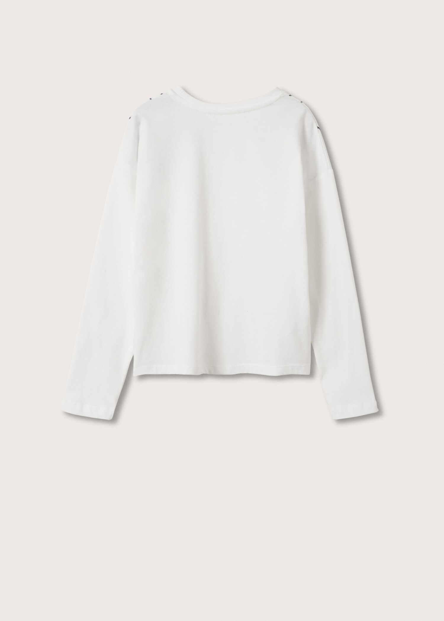 Embroidered long-sleeved t-shirt - Reverse of the article