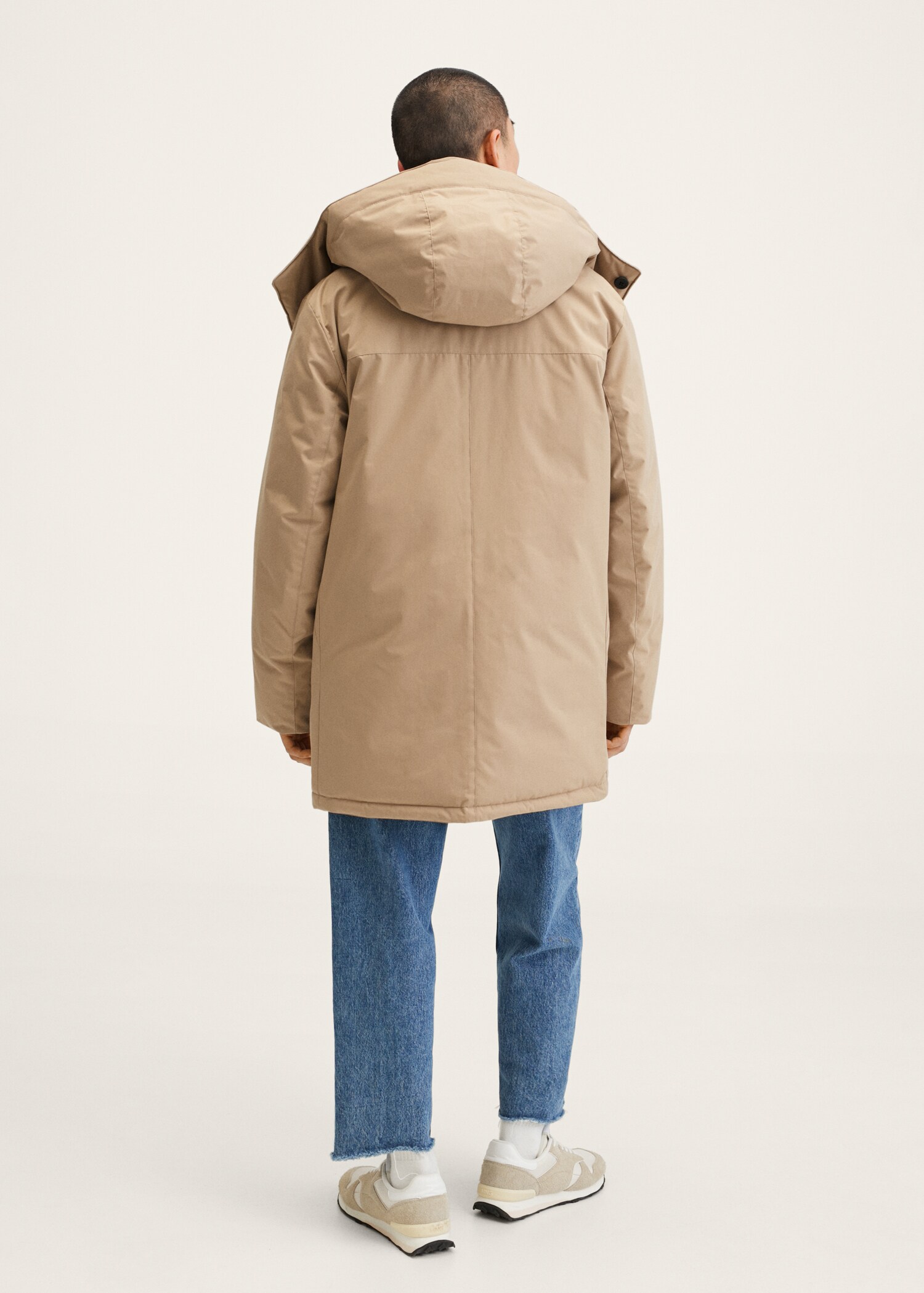 Parka acolchada capucha - Reverso del artículo