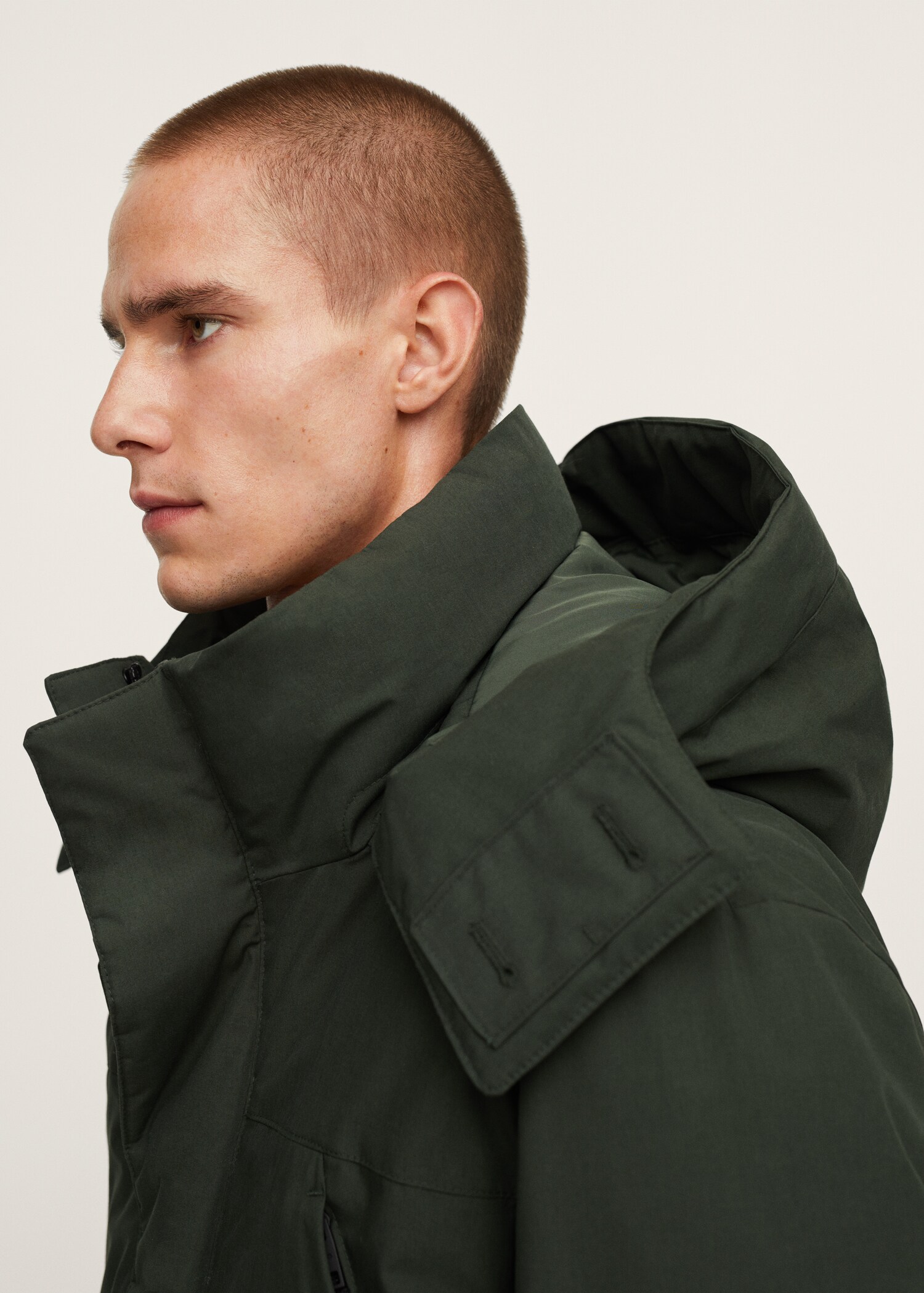 Quilted hooded parka - Details of the article 1