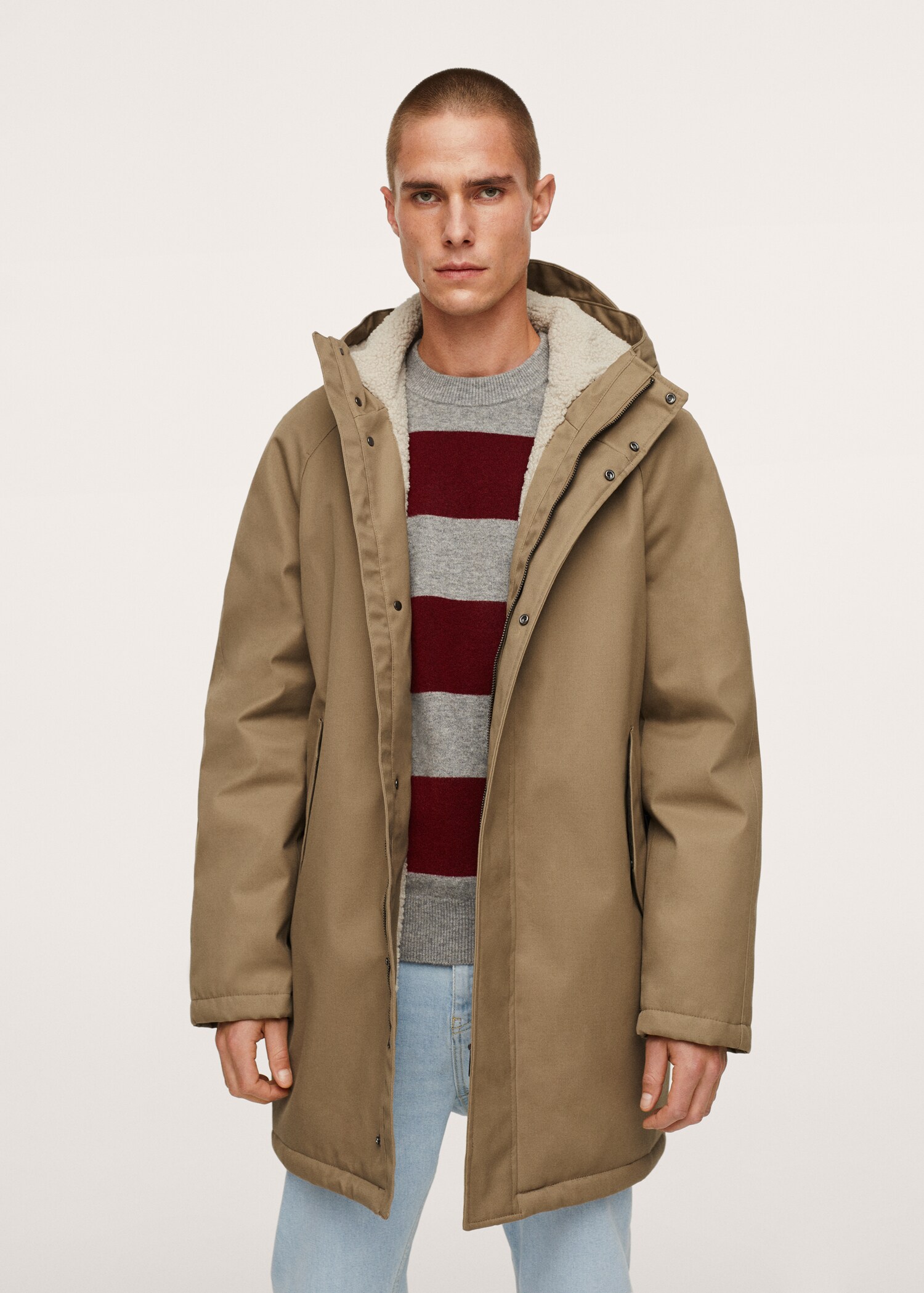 Parka acolchada capucha - Plano medio