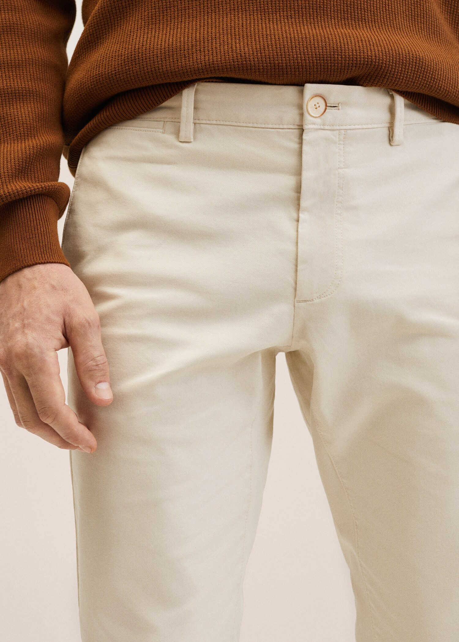 Slim Fit Twill-Chinohose - Detail des Artikels 2