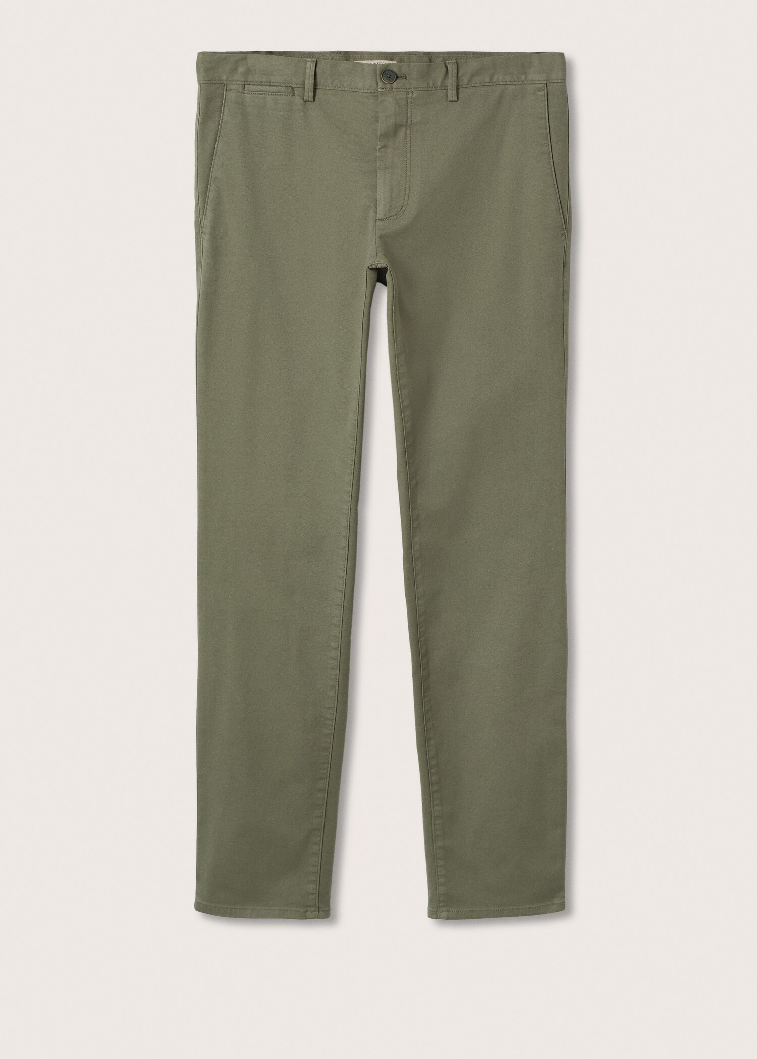 Slim fit serge chino trousers - Article without model