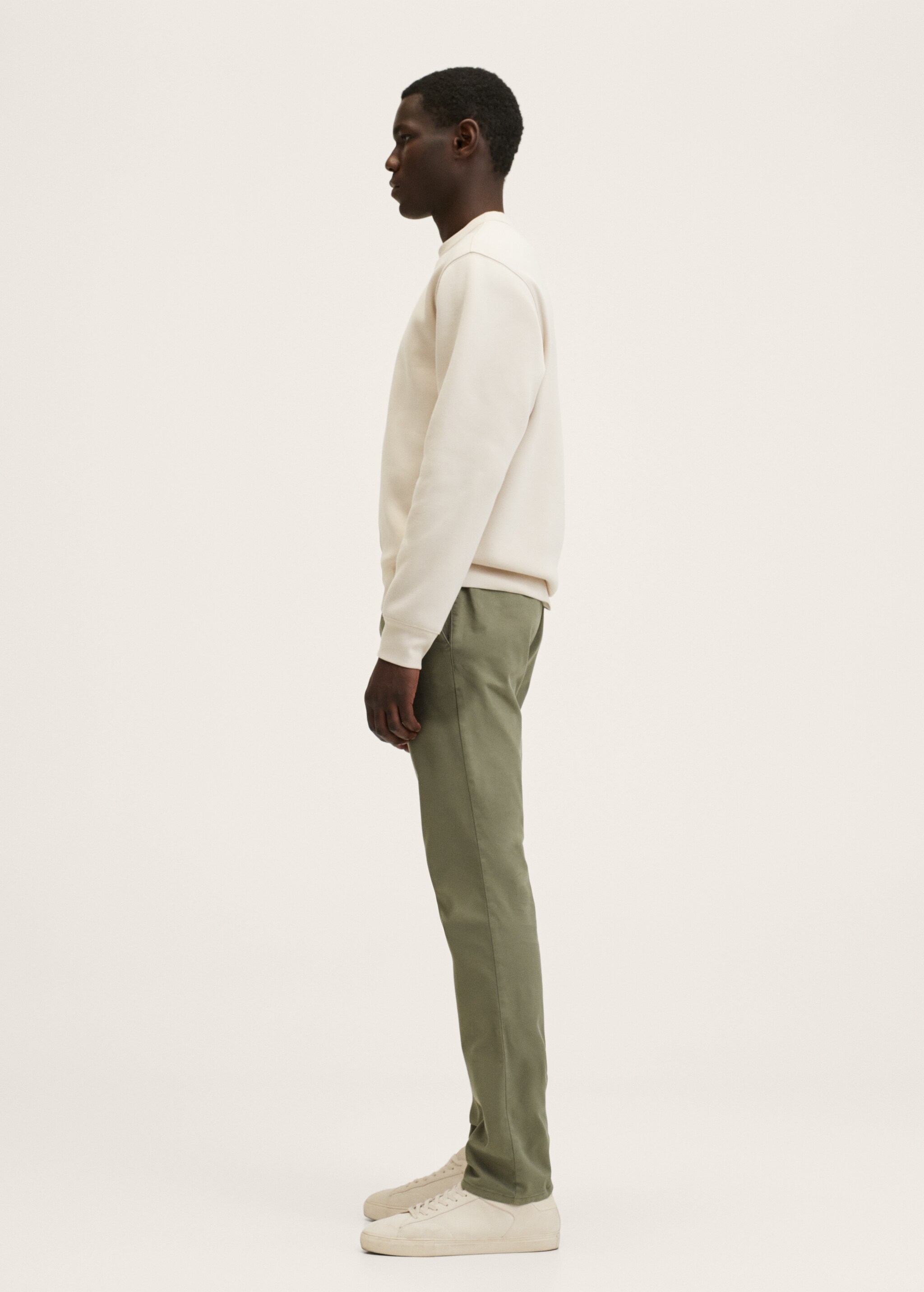 Slim fit serge chino trousers - Details of the article 3