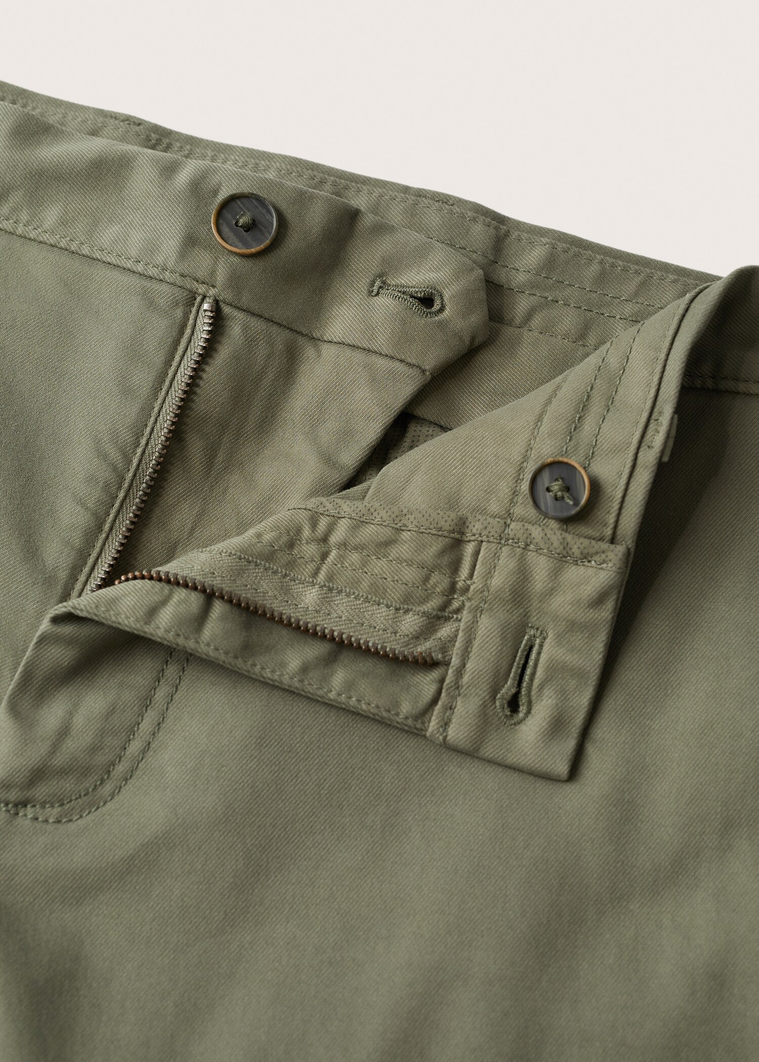 Slim fit serge chino trousers - Details of the article 8