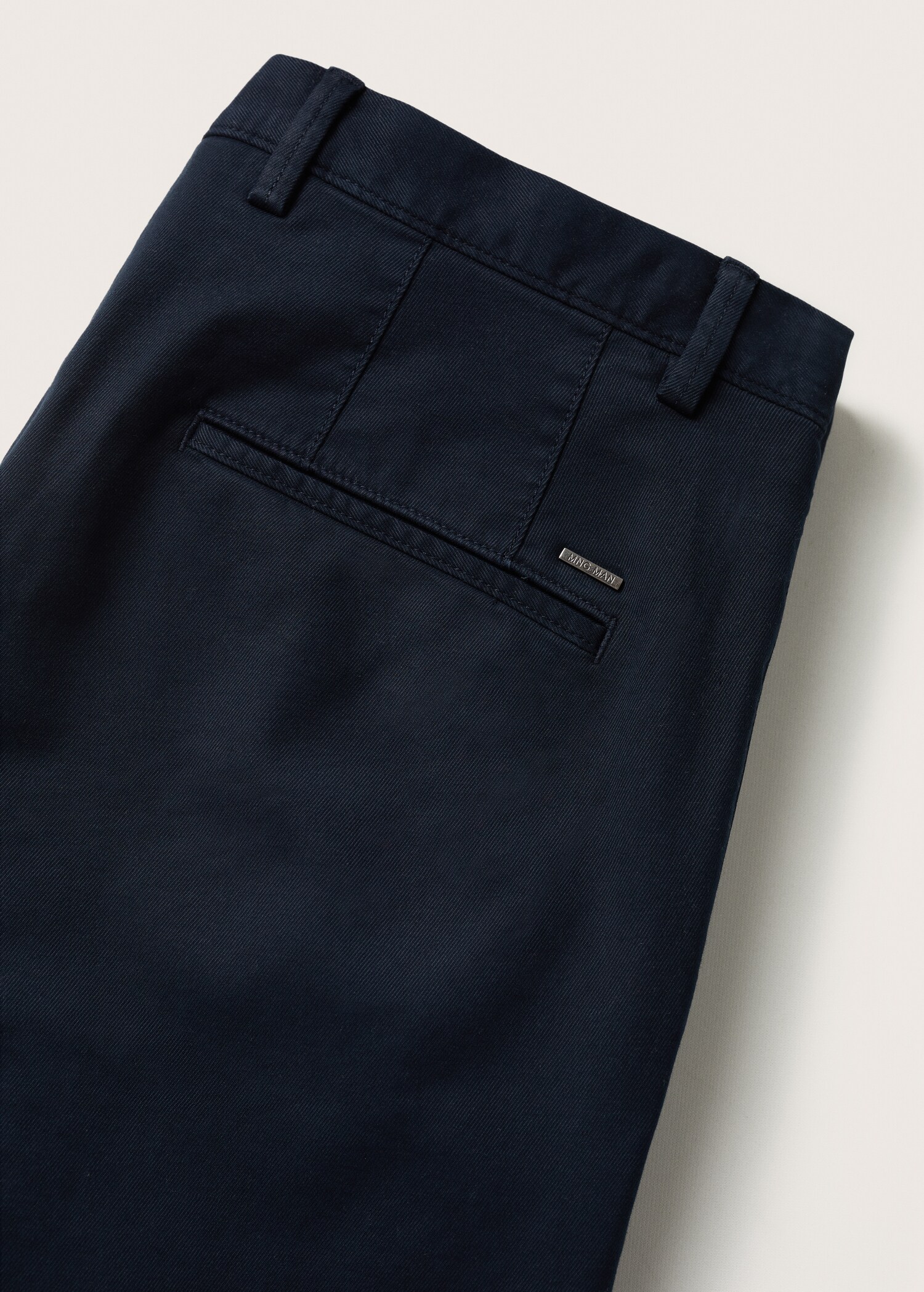 Slim fit serge chino trousers - Details of the article 8