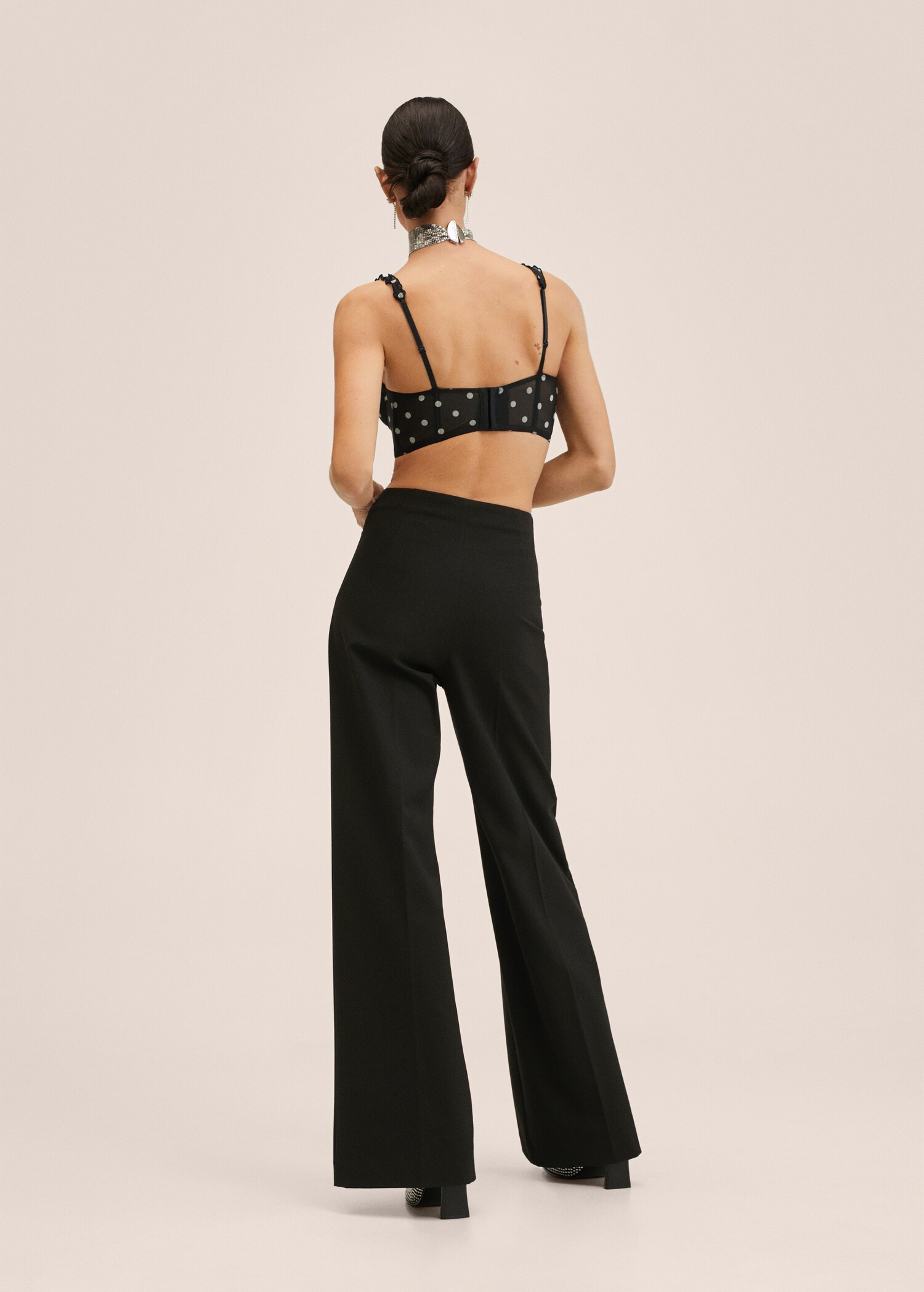 Bustier topos aros - Reverso del artículo