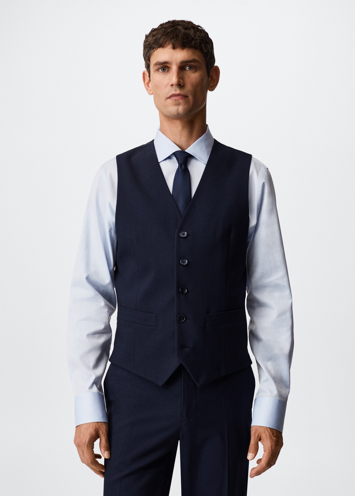 Slim Fit Anzugweste - Mittlere Ansicht