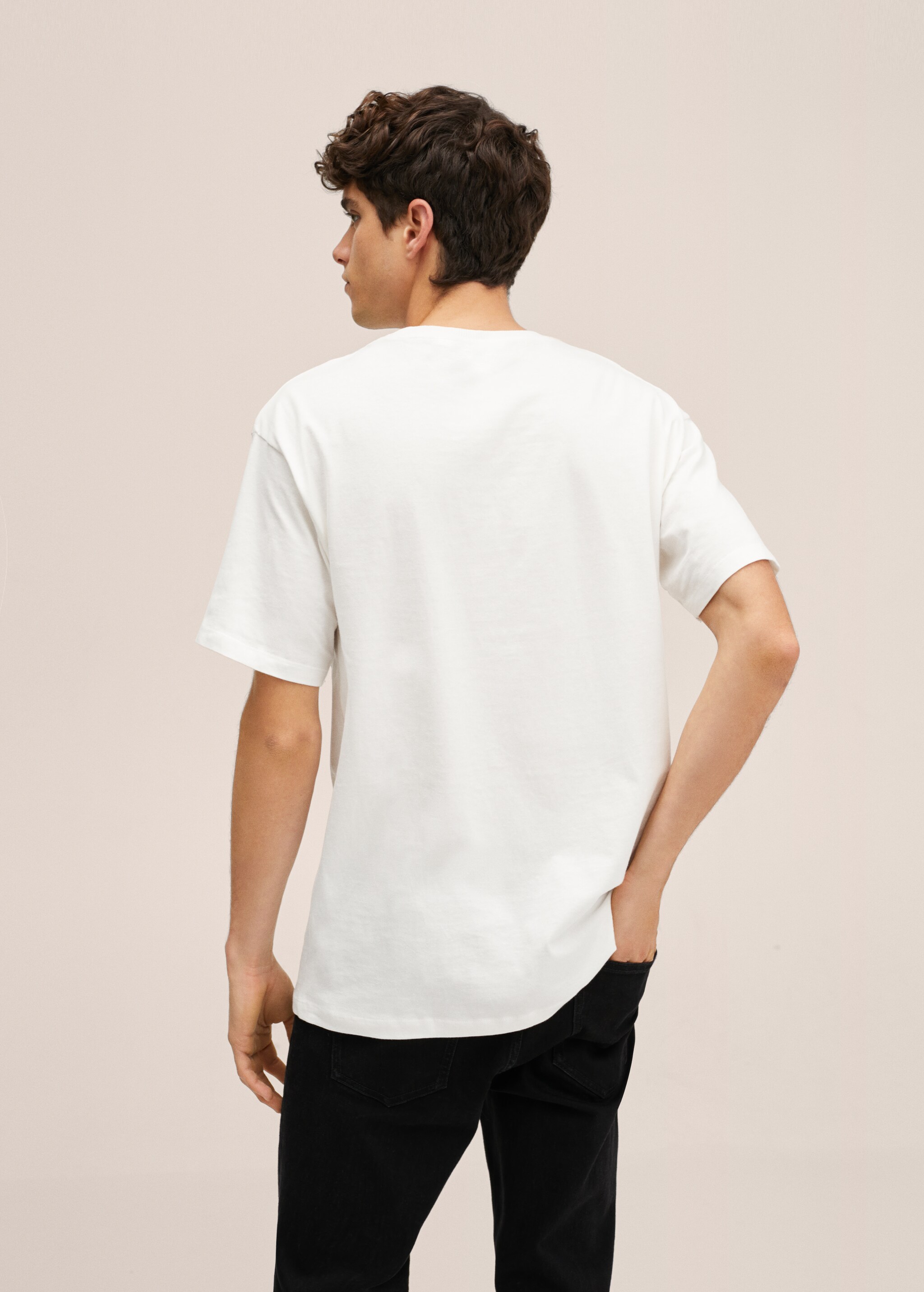 Pocket cotton T-shirt - Reverse of the article
