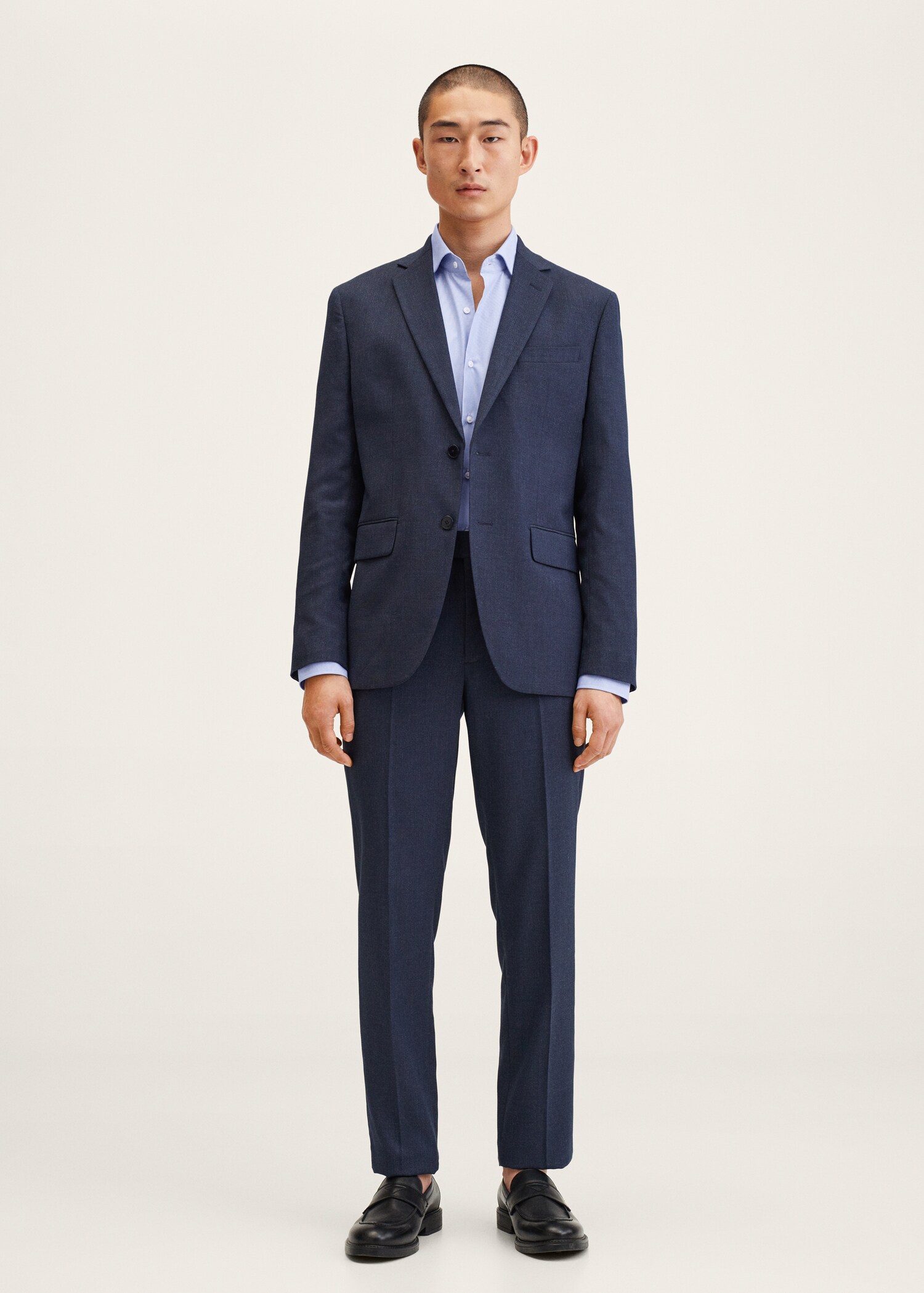 Camisa traje slim fit micro pata de gallo - Detalle del artículo 1