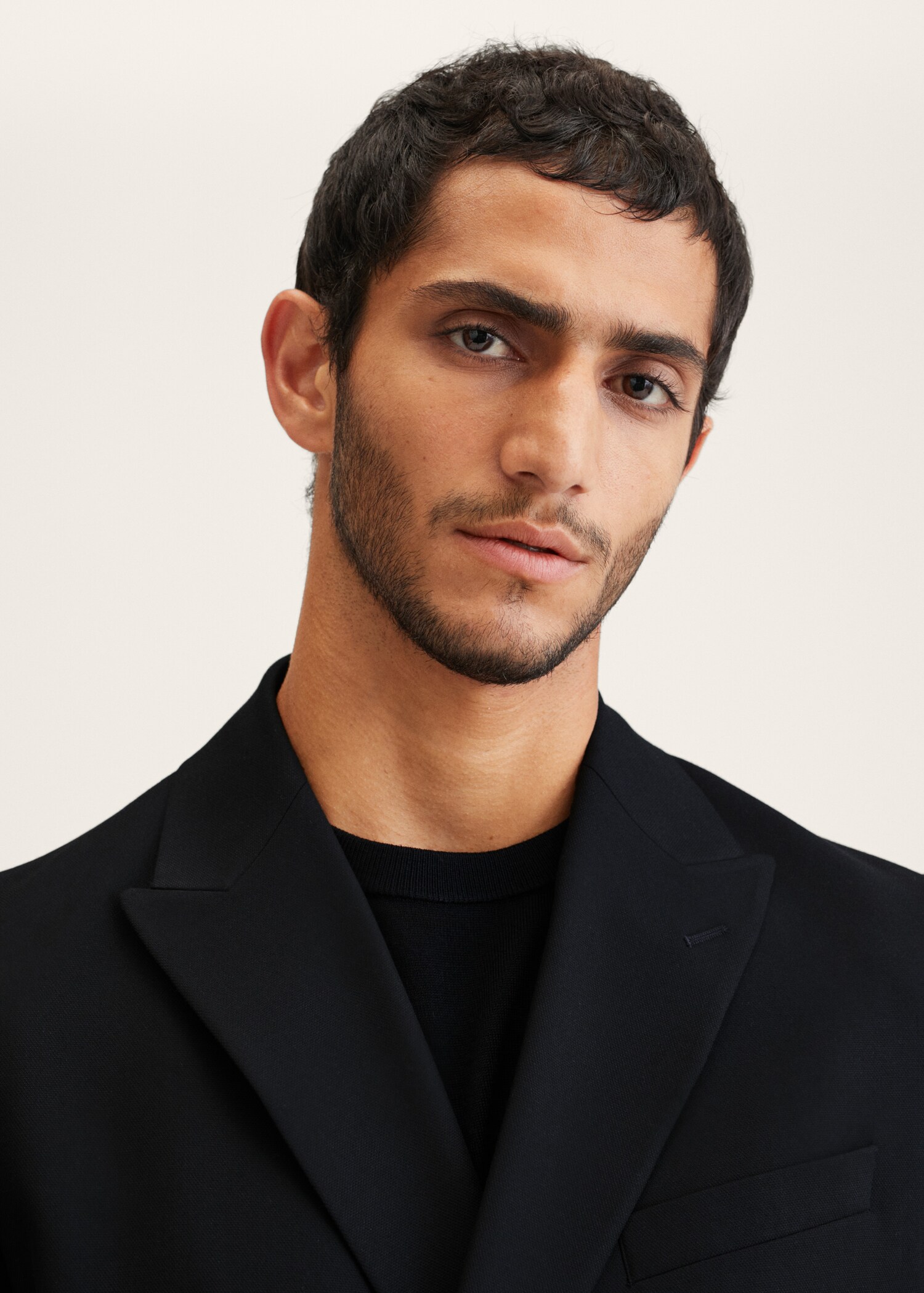 Slim Fit-Anzugblazer in Wickel-Optik - Detail des Artikels 1