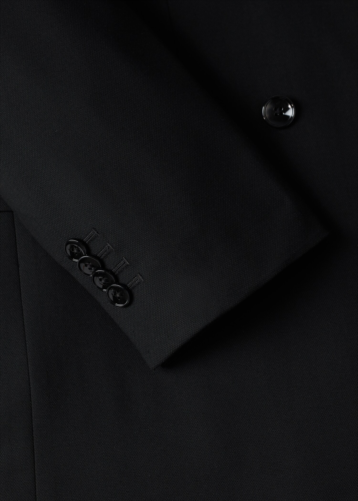 Slim Fit-Anzugblazer in Wickel-Optik - Detail des Artikels 7