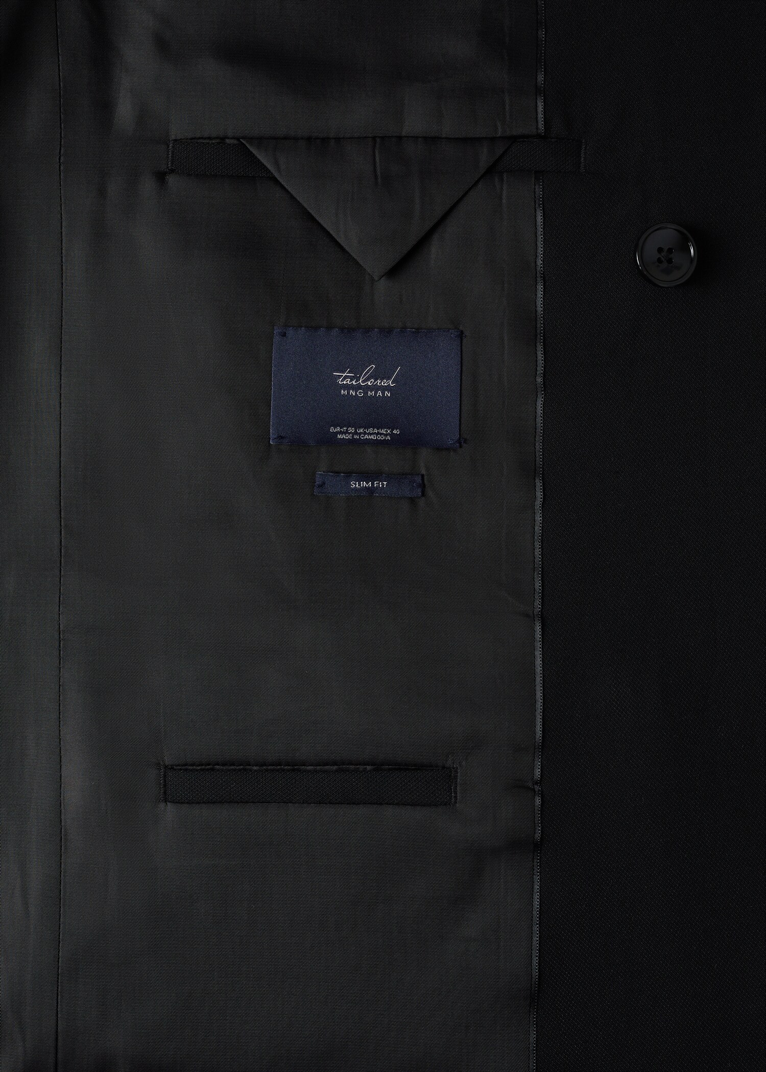 Slim Fit-Anzugblazer in Wickel-Optik - Detail des Artikels 8