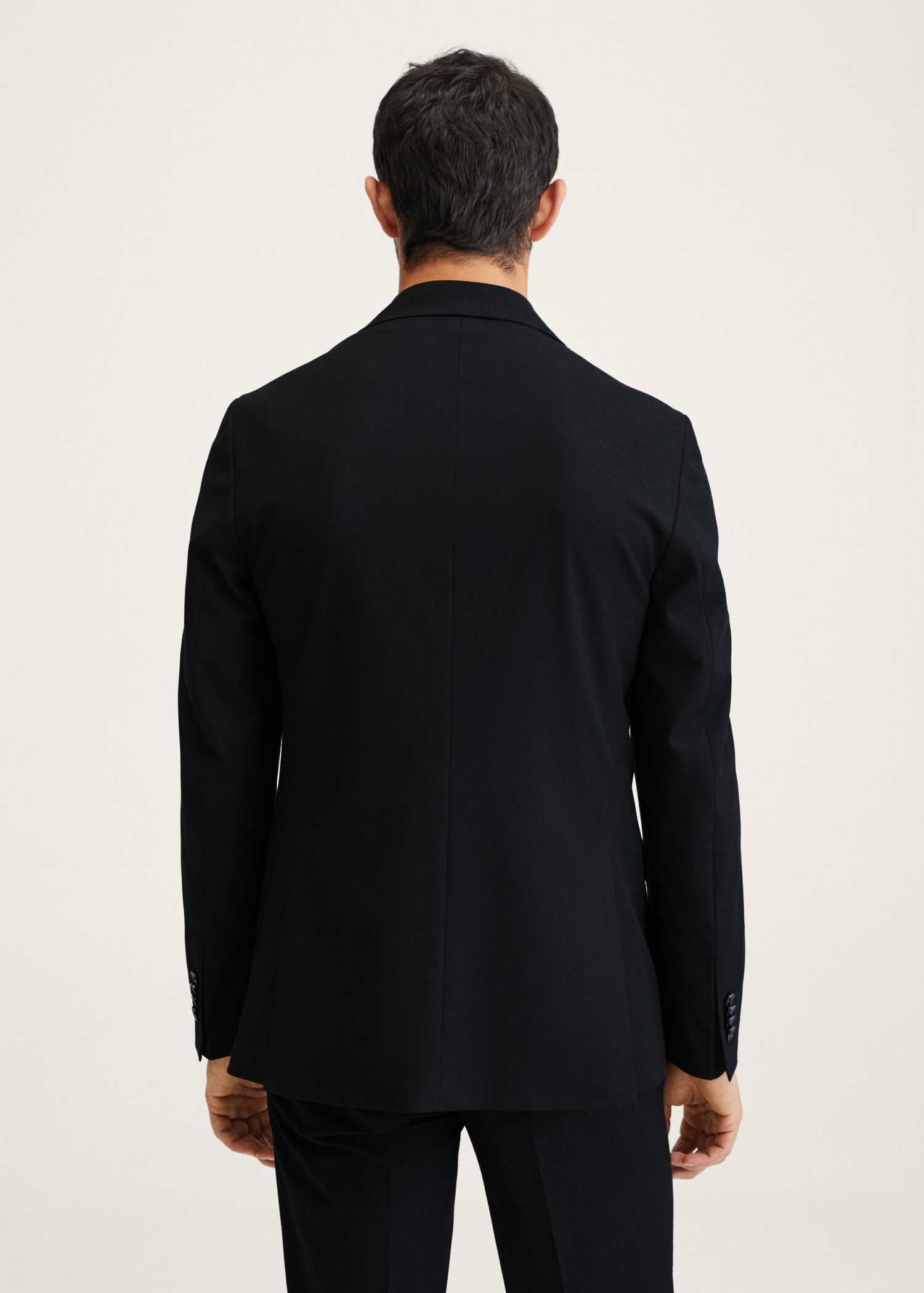 Slim Fit-Anzugblazer in Wickel-Optik - Rückseite des Artikels