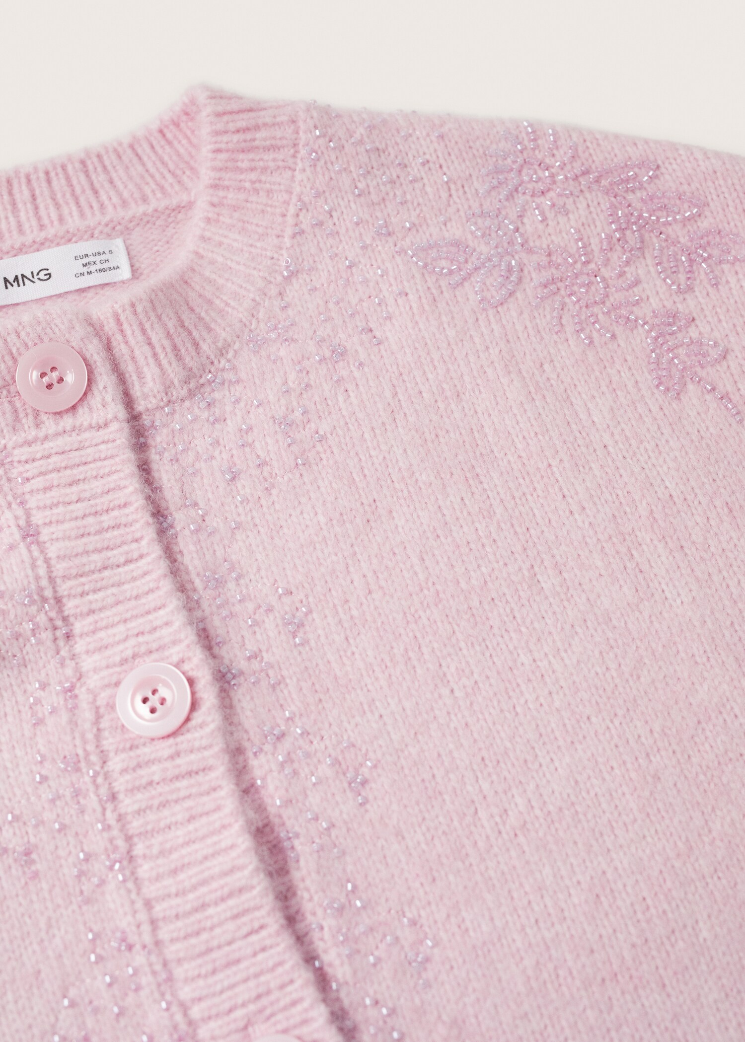 Textured knit cardigan - Details of the article 8