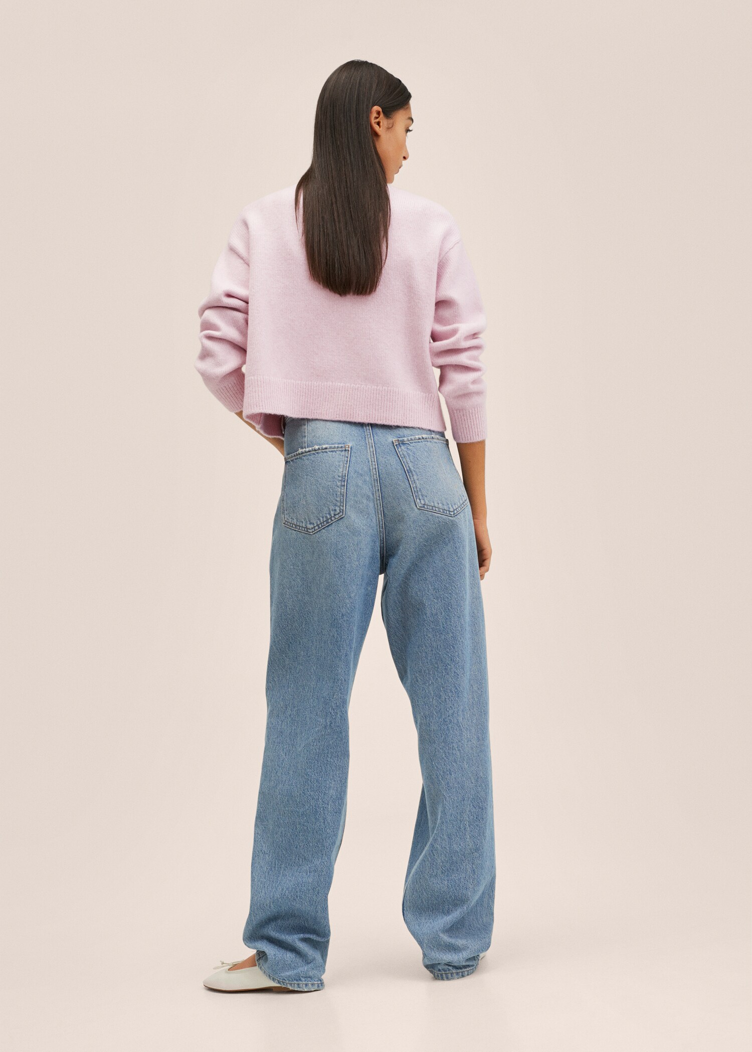 Textured knit cardigan - Reverse of the article