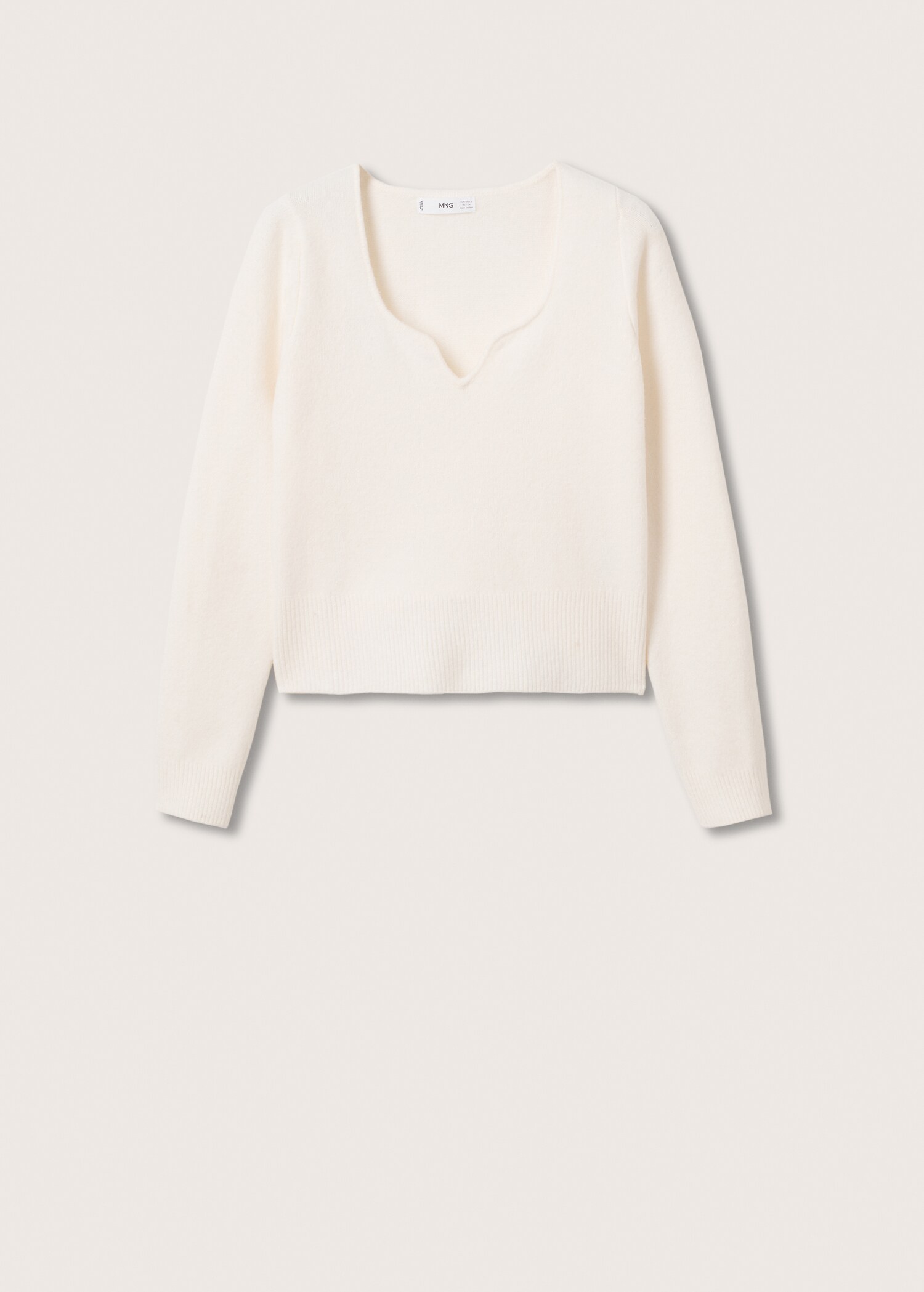 Textured knit sweater - Article without model