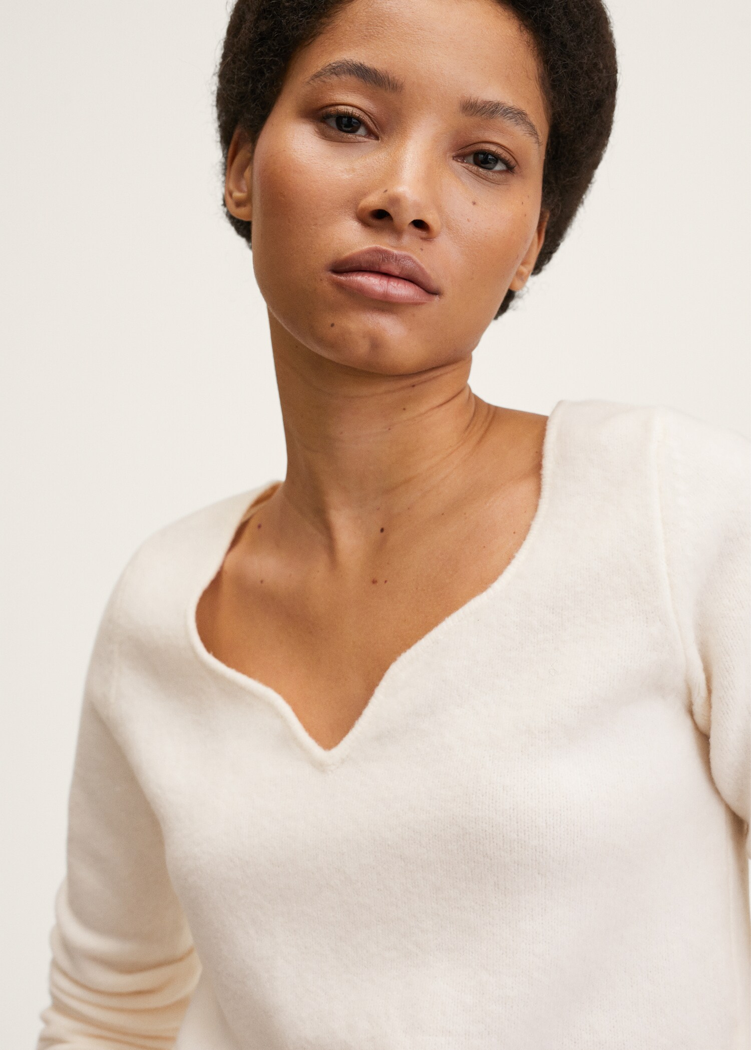Textured knit sweater - Details of the article 1