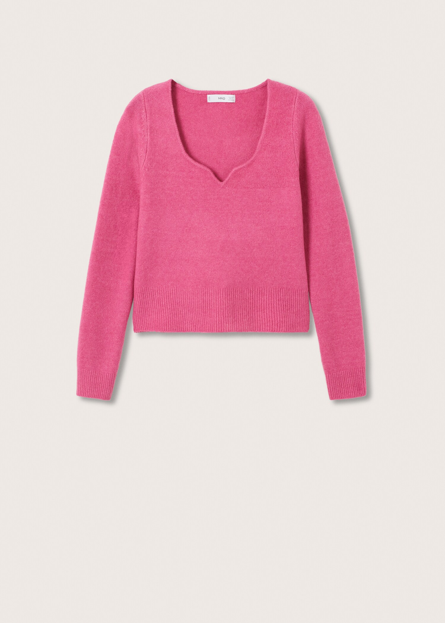 Textured knit sweater - Article without model