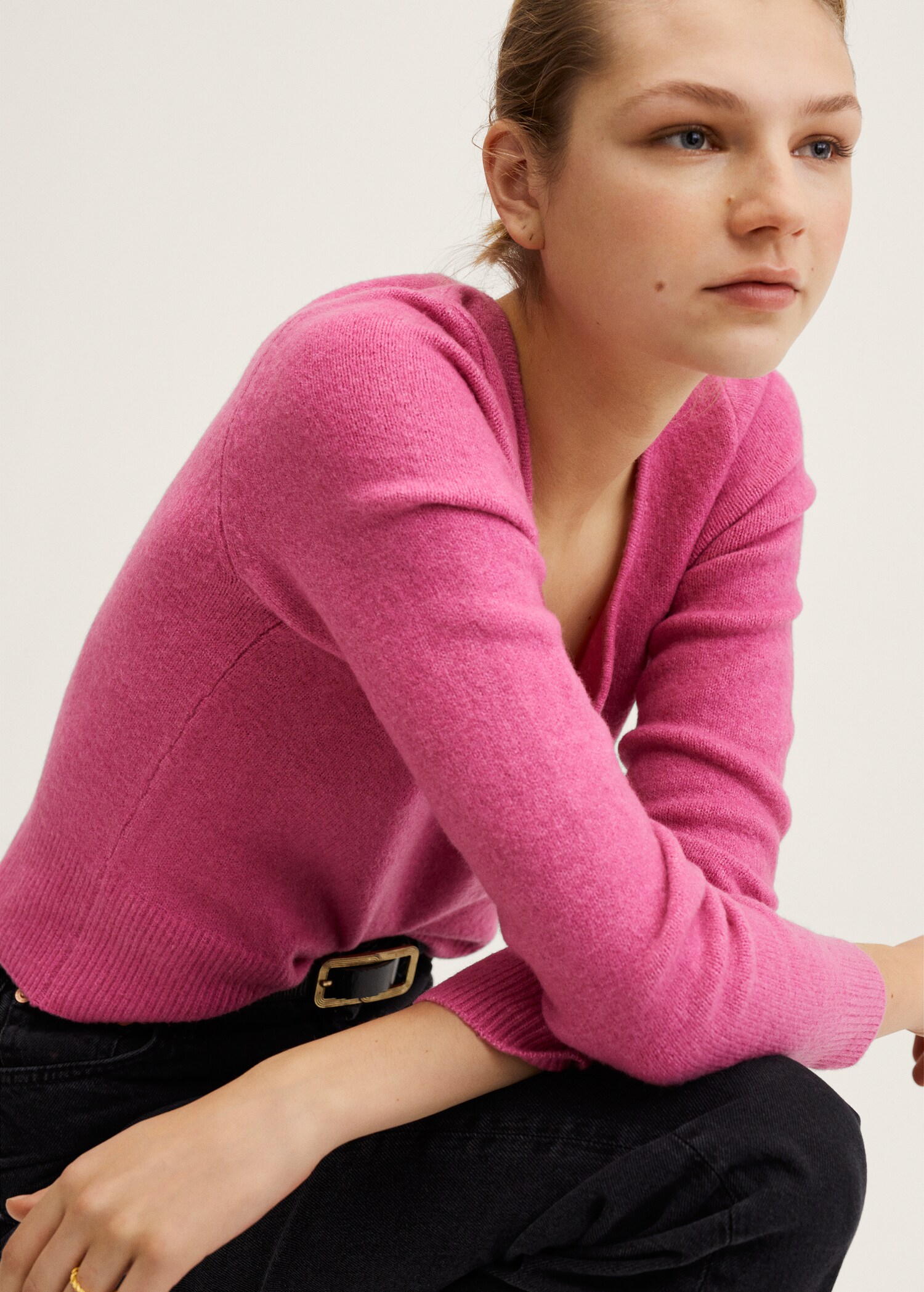 Textured knit sweater - Details of the article 2