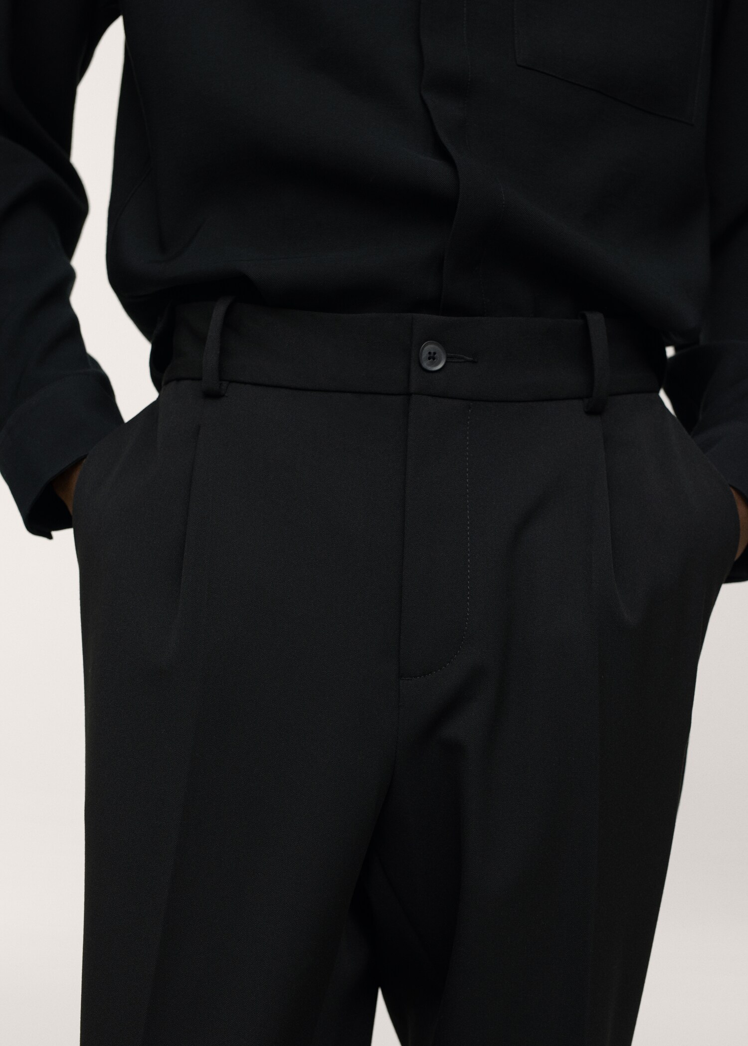 Pantalón loose-fit pinzas - Detalle del artículo 3