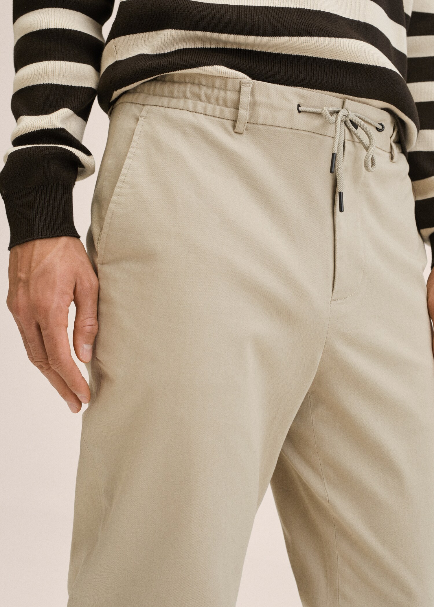 Bavlněné kalhoty tapered crop - Detail zboží 1