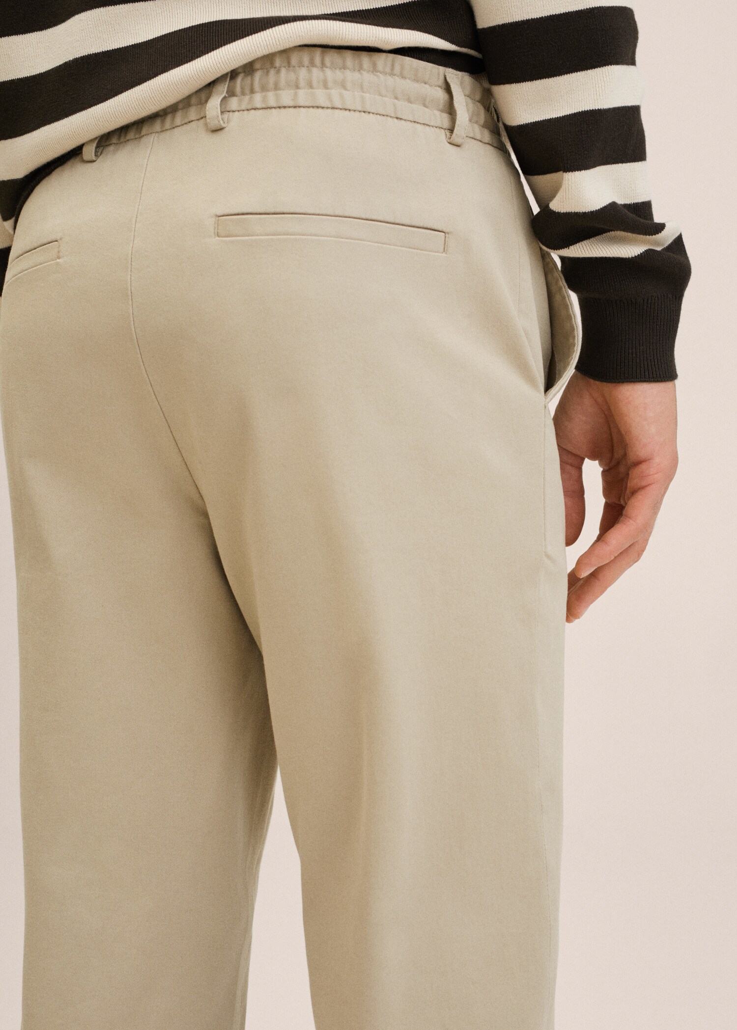 Bavlněné kalhoty tapered crop - Detail zboží 2