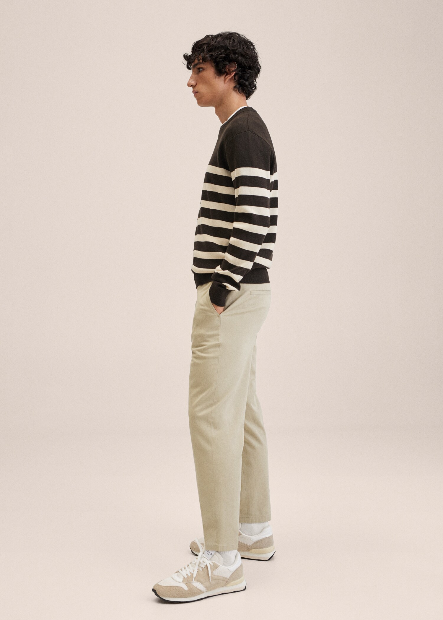 Bavlněné kalhoty tapered crop - Detail zboží 3