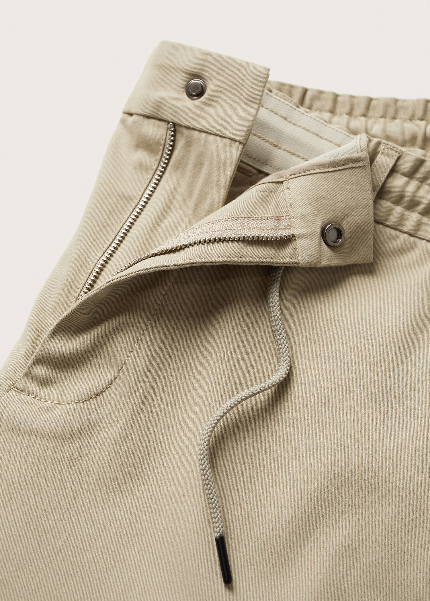 Bavlněné kalhoty tapered crop - Detail zboží 8