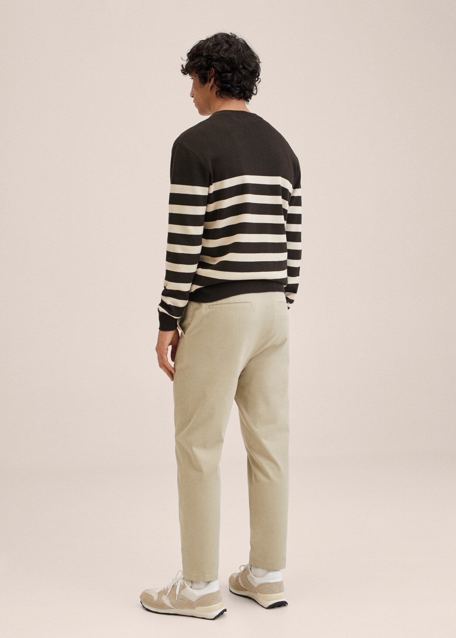 Bavlněné kalhoty tapered crop - Zadní strana zboží