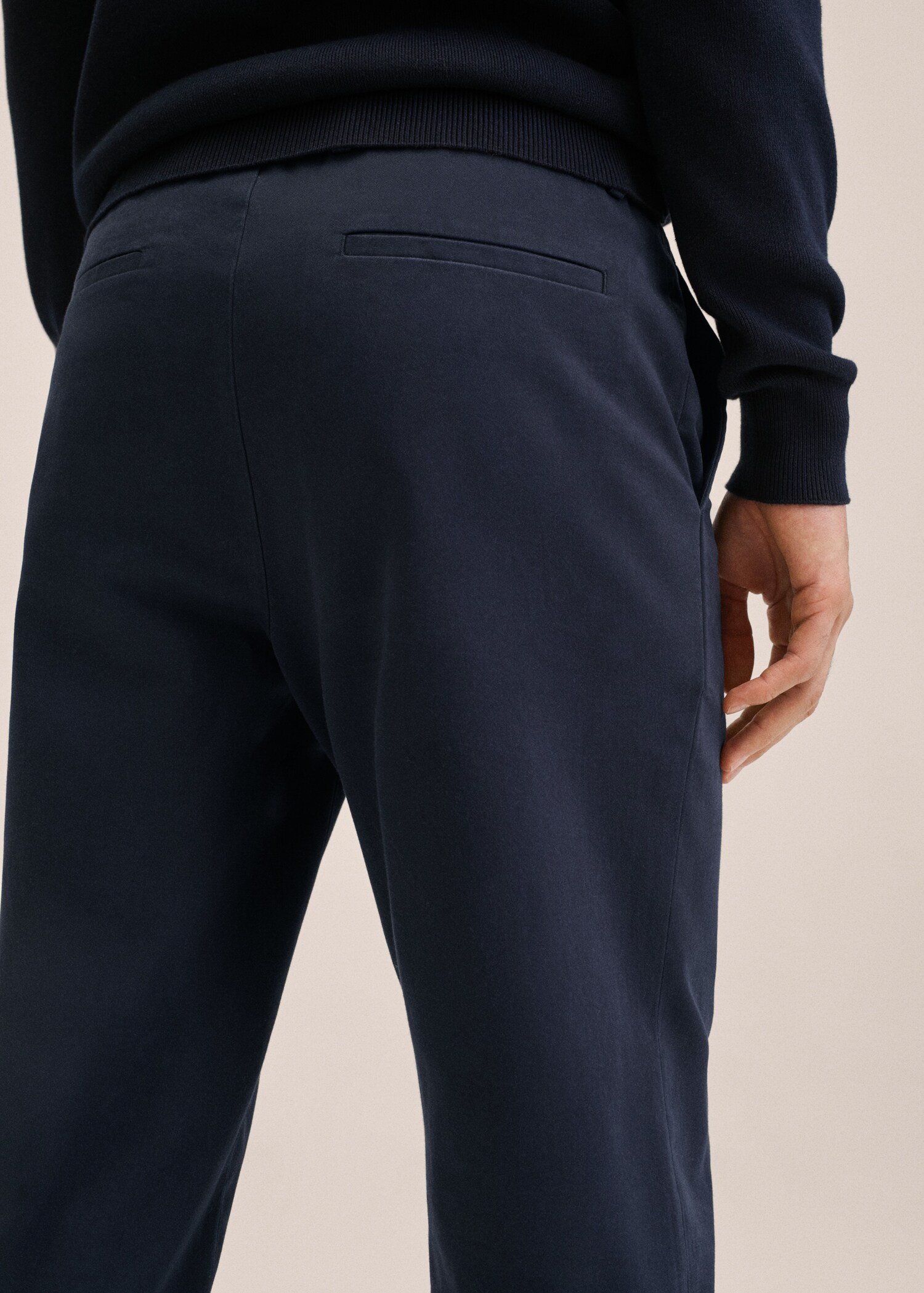 Bavlněné kalhoty tapered crop - Detail zboží 2