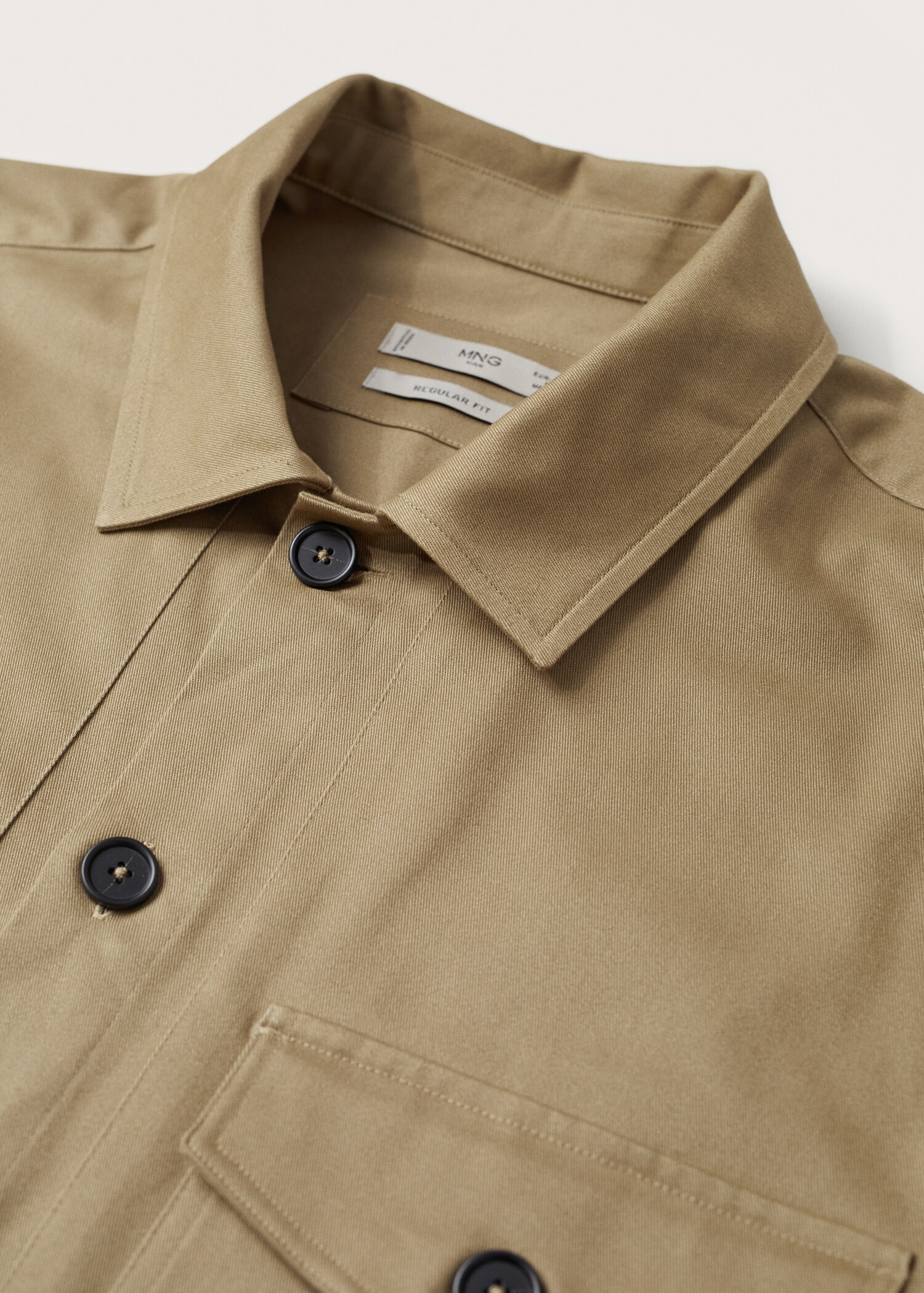 Chest-pocket cotton overshirt - Details of the article 8