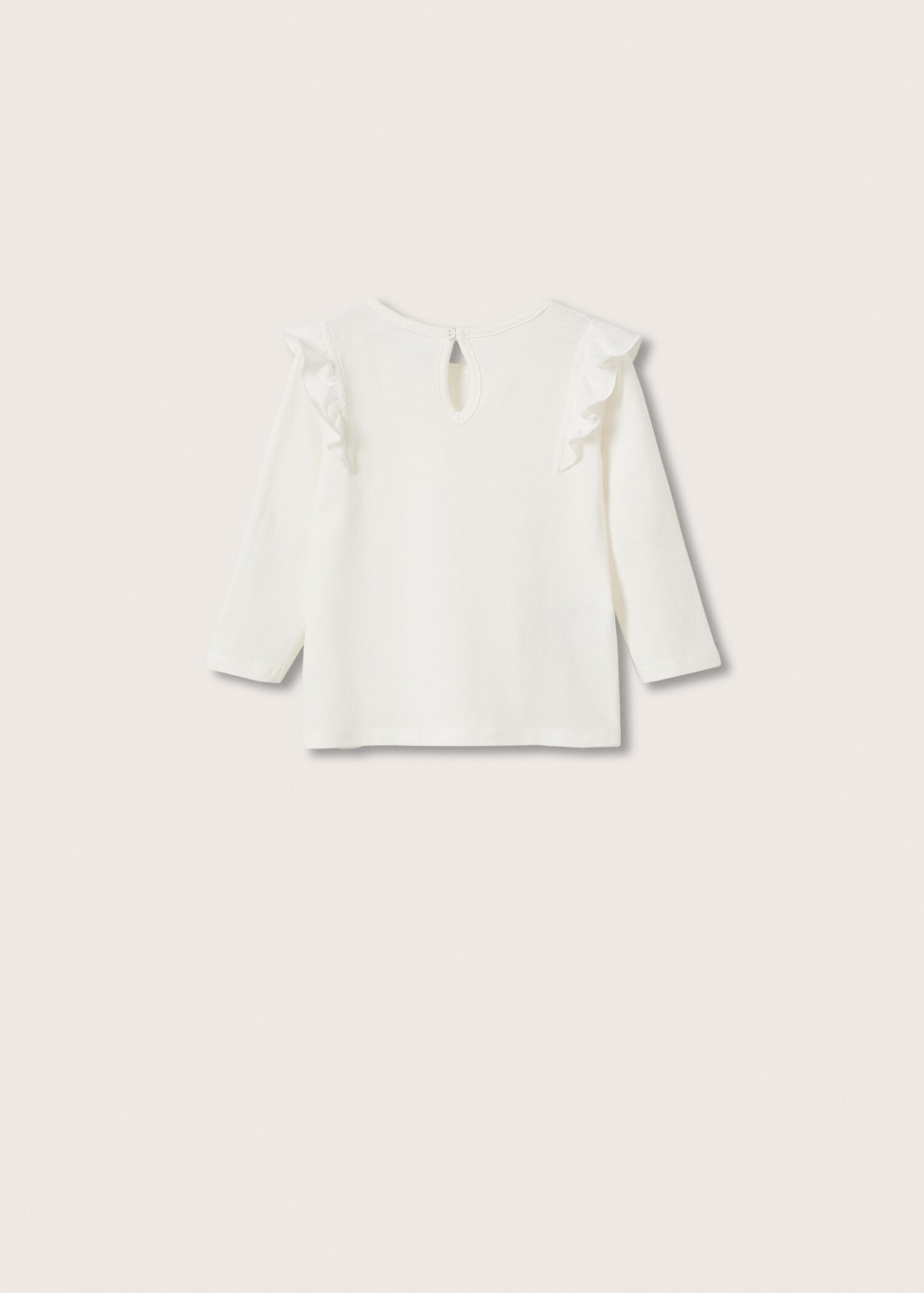 Camiseta manga larga volantes - Reverso del artículo