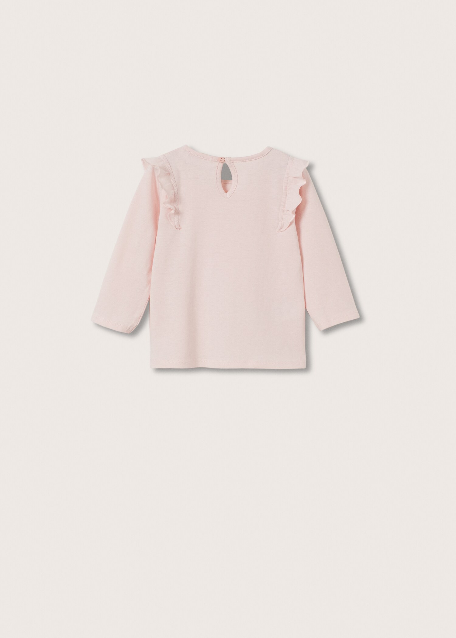 Camiseta manga larga volantes - Reverso del artículo