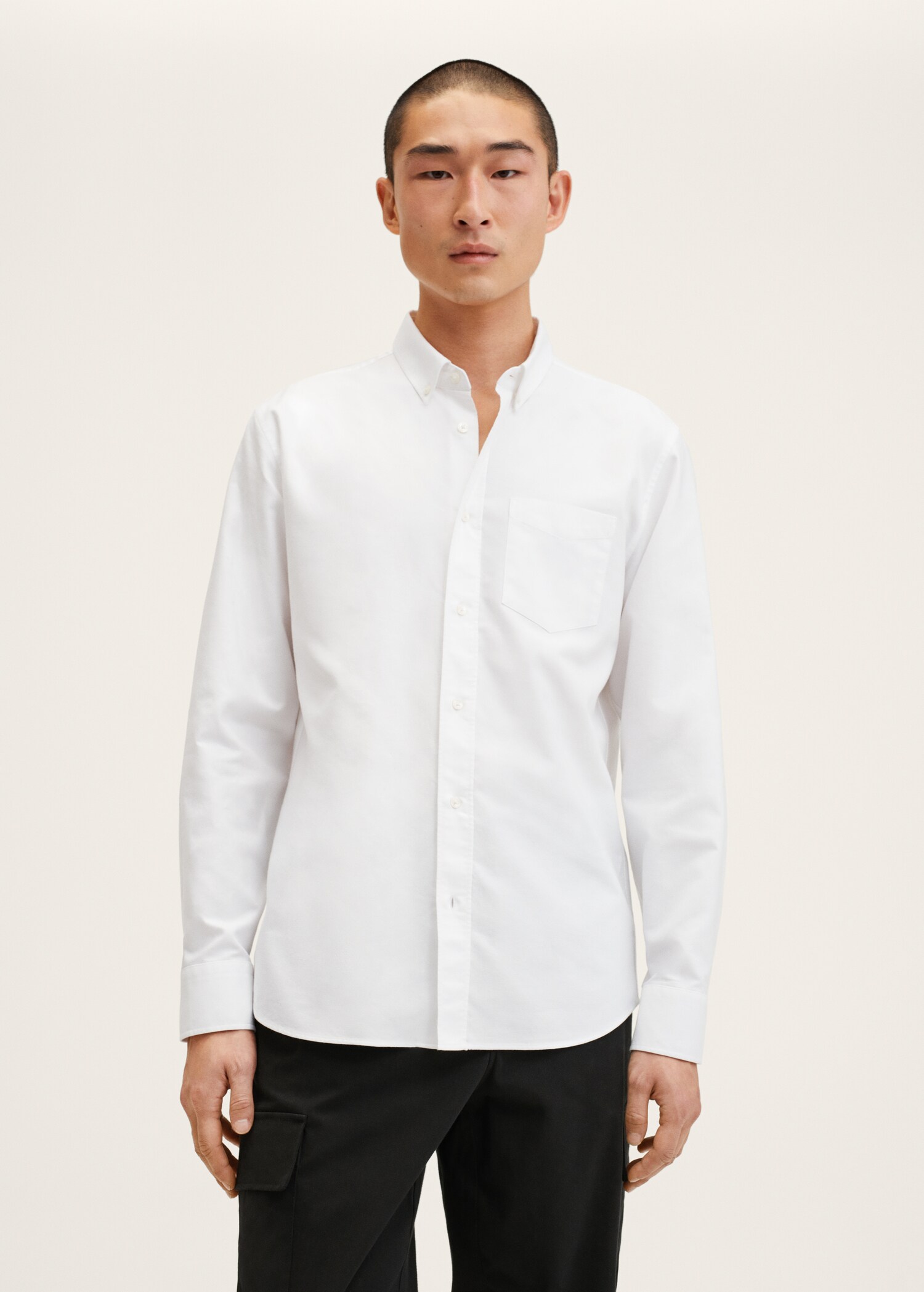 Camisa Oxford algodón - Plano medio
