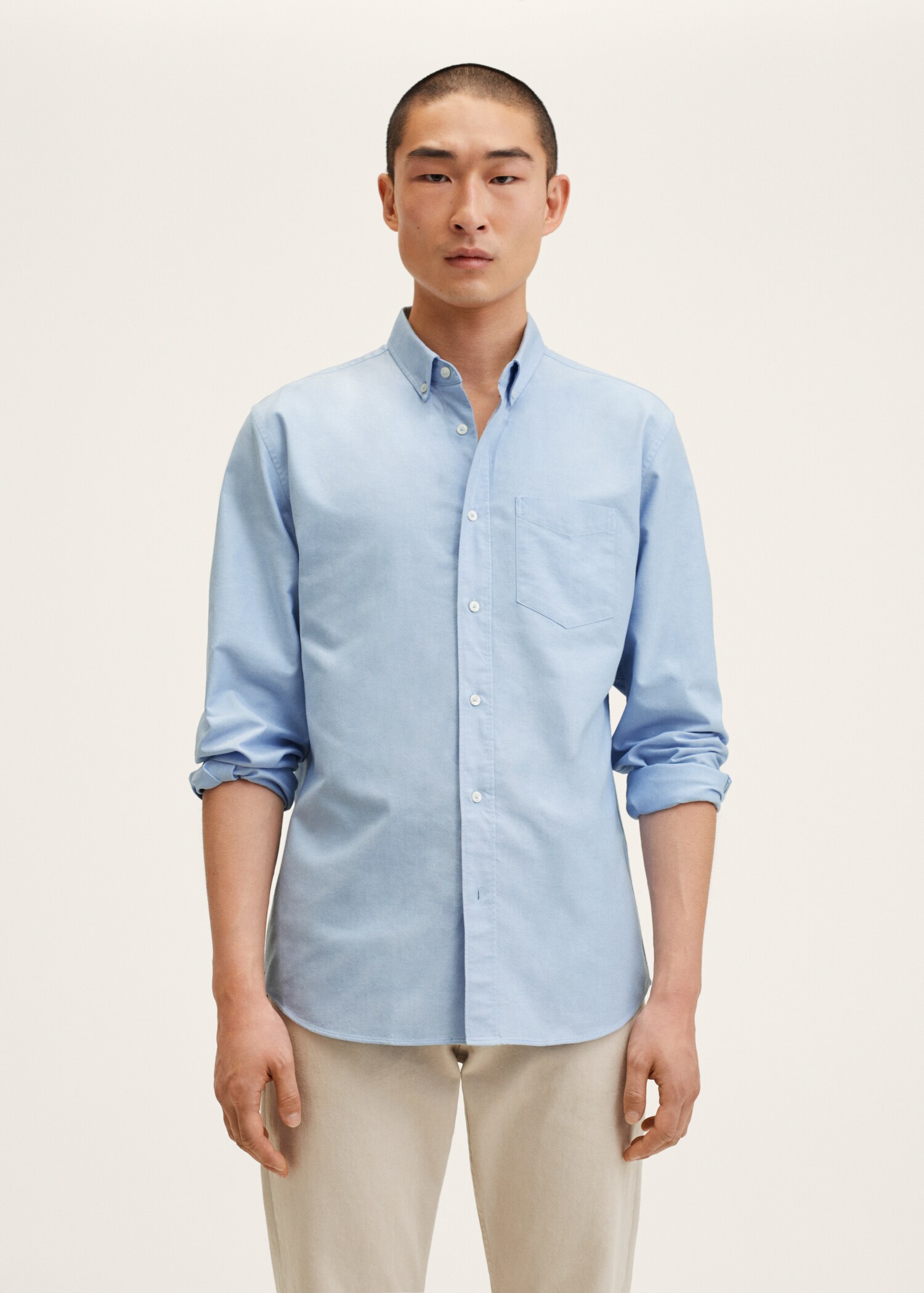 Camisa Oxford algodón - Plano medio