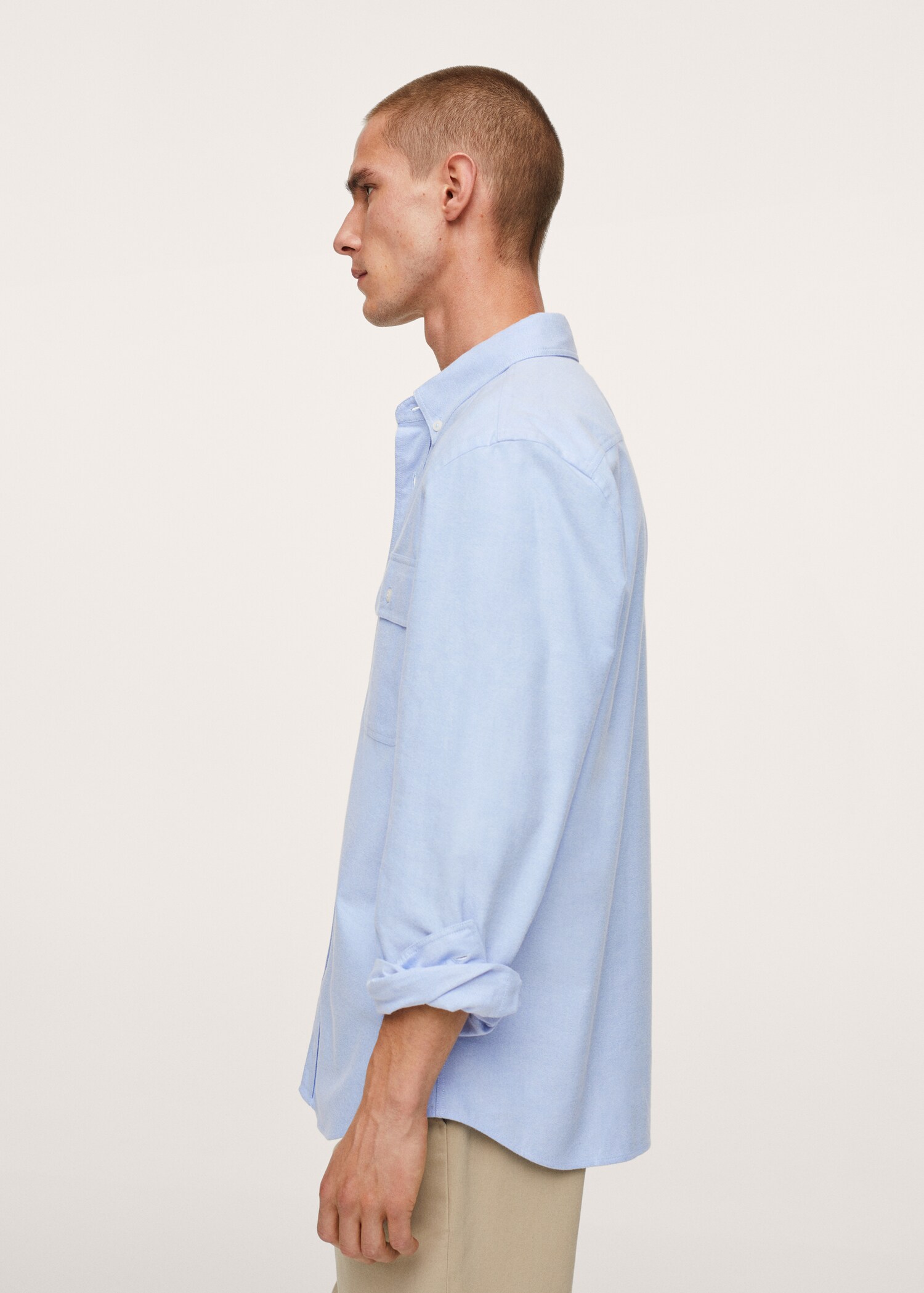Chest-pocket cotton shirt - Details of the article 2